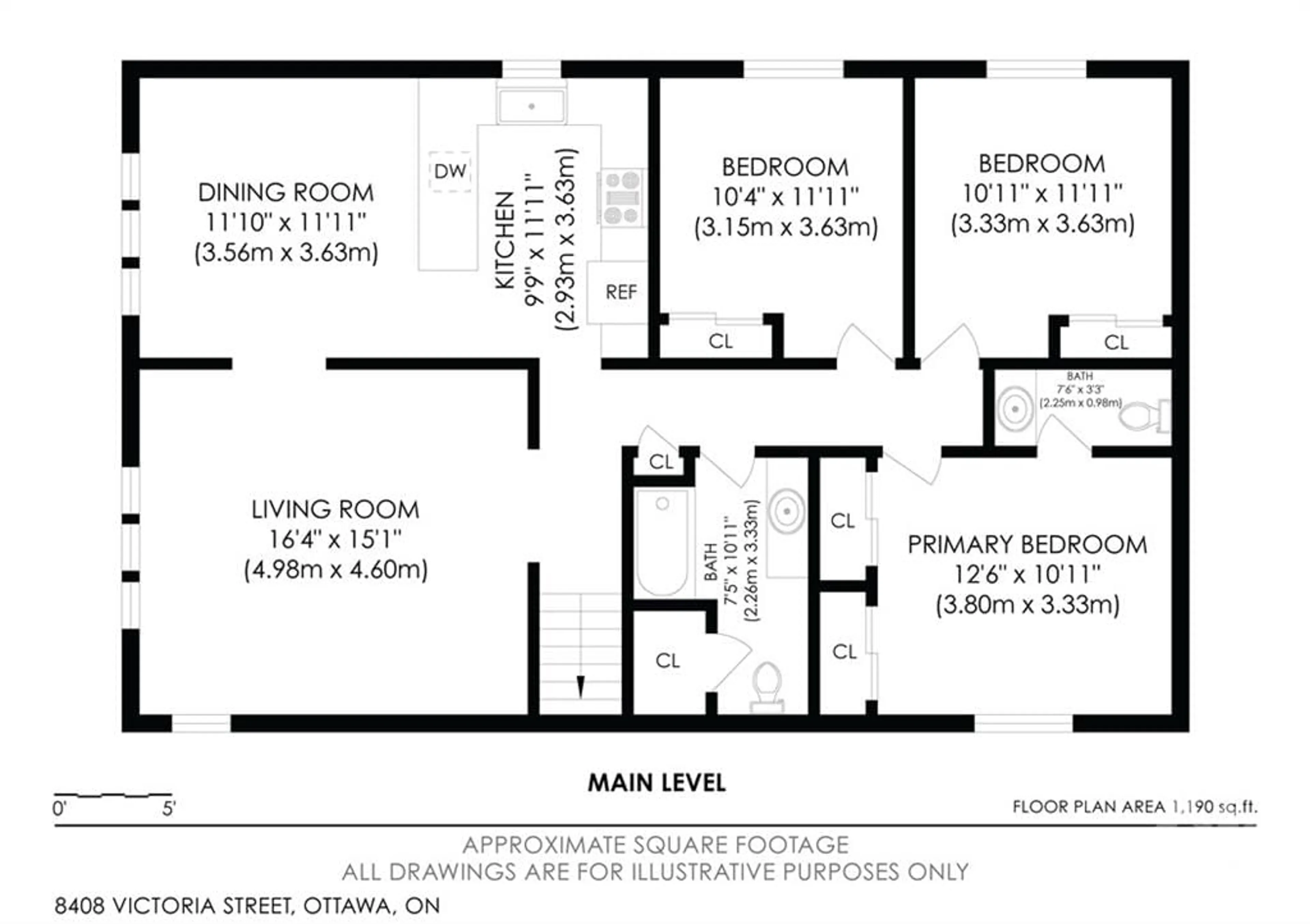 Floor plan for 8408 VICTORIA St, Metcalfe Ontario K0A 2P0