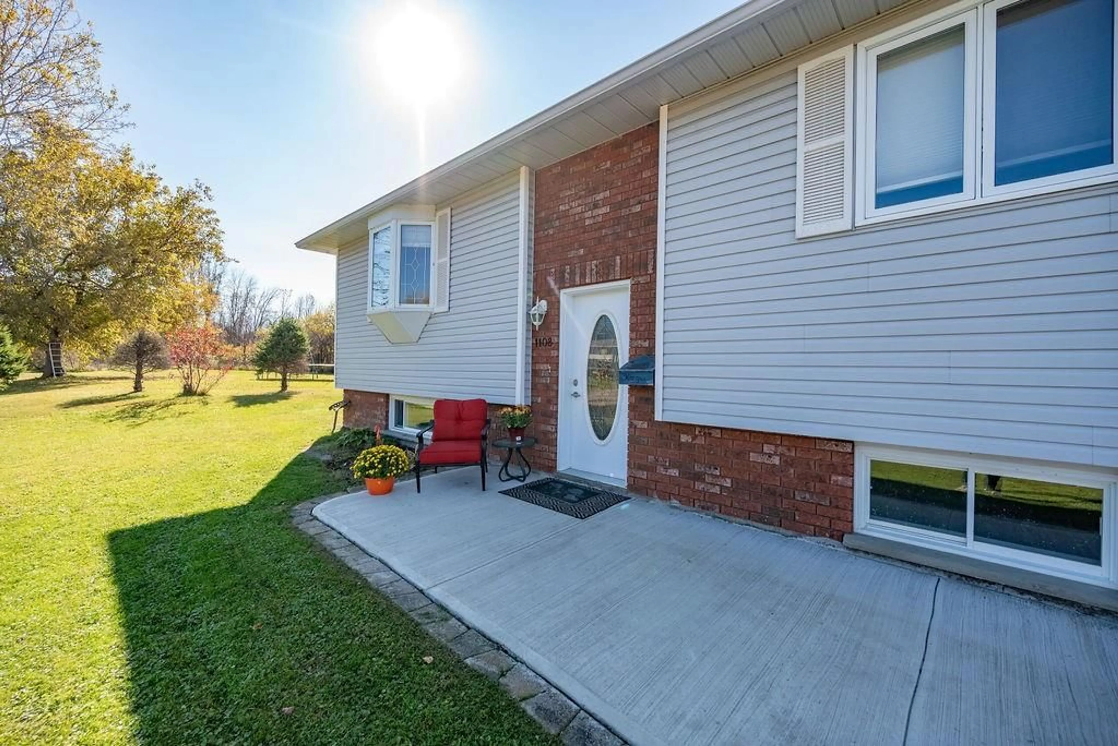 Frontside or backside of a home, the fenced backyard for 1108 BOUNDARY Rd, Pembroke Ontario K8A 7X1