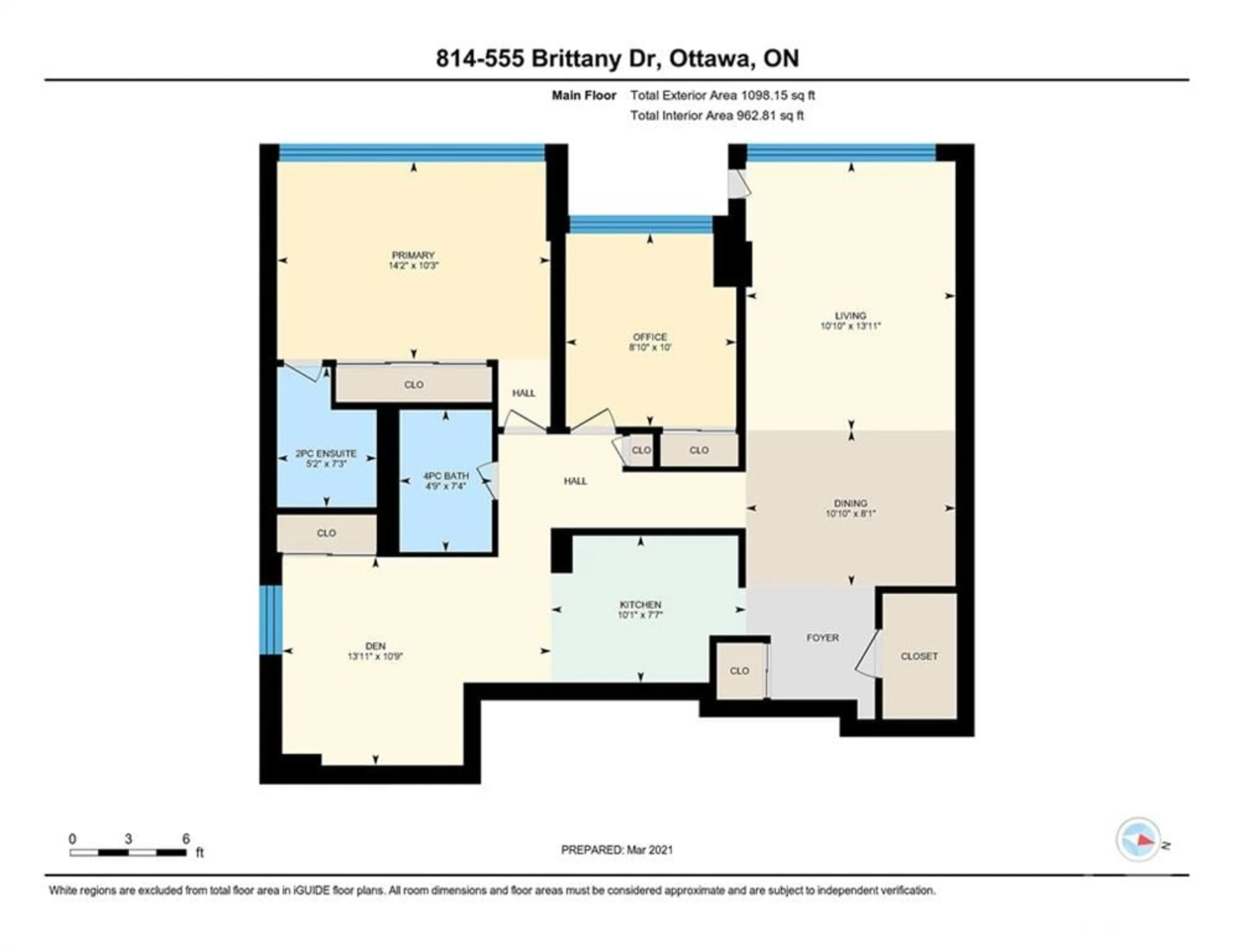 Floor plan for 555 BRITTANY Dr #814, Ottawa Ontario K1K 4C5