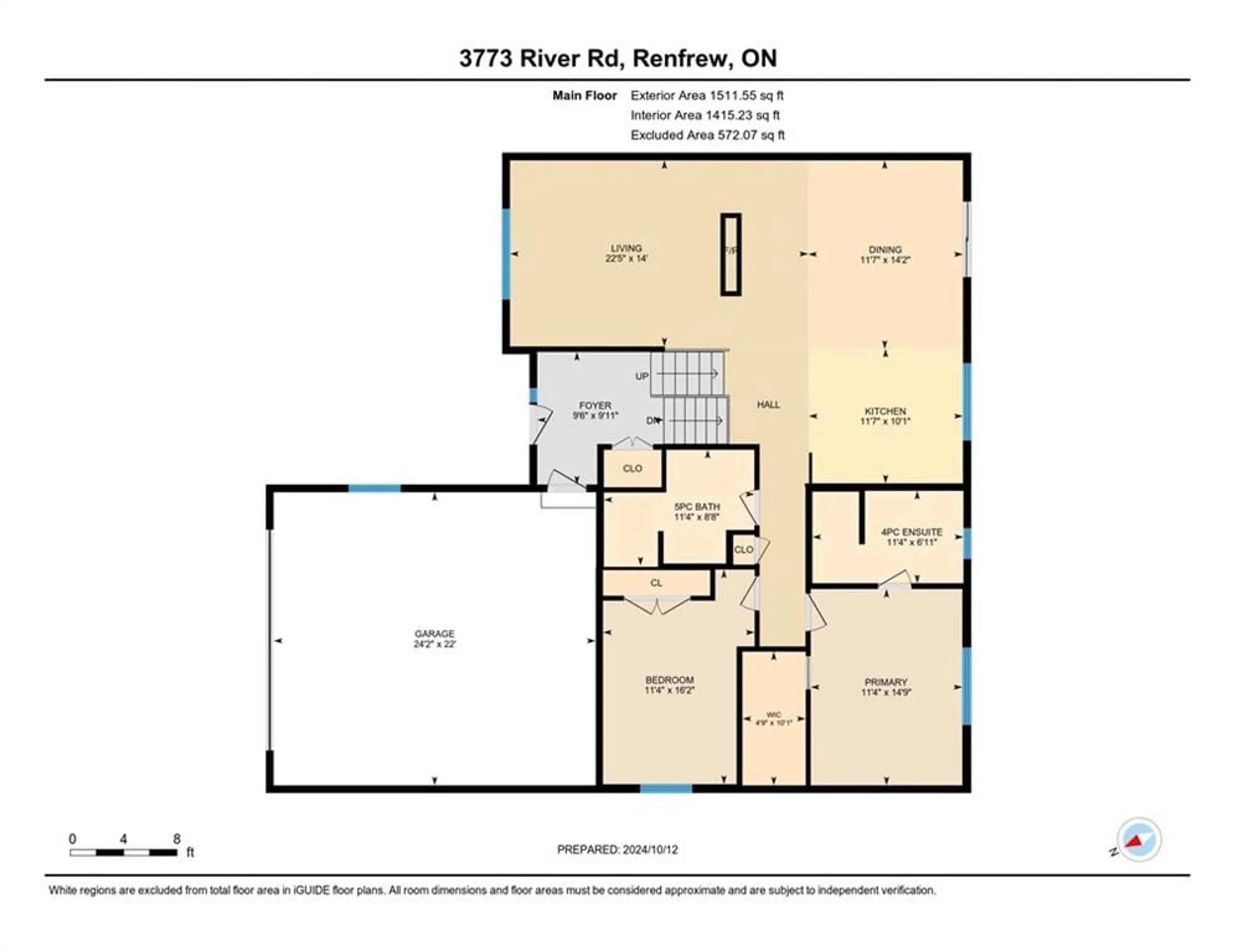 Floor plan for 3773 RIVER Rd, Renfrew Ontario K7V 3Z8