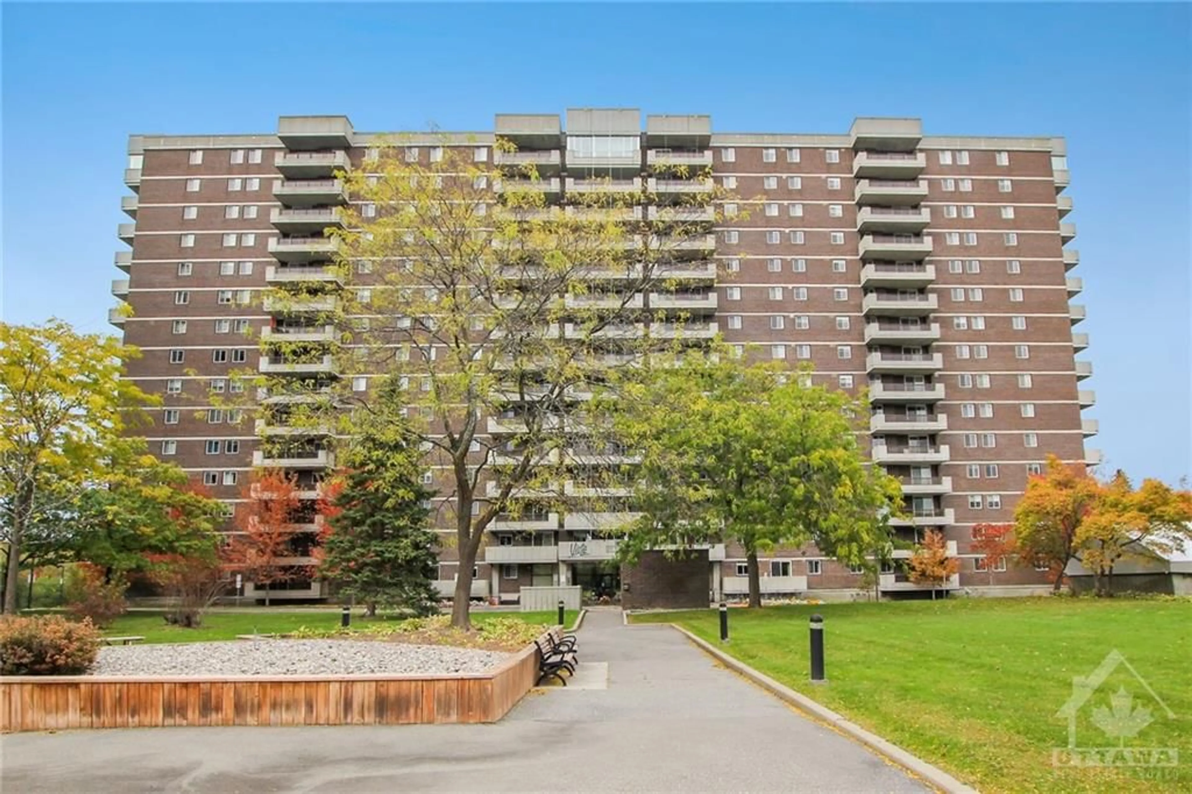 A pic from exterior of the house or condo, the front or back of building for 1705 PLAYFAIR Dr #212, Ottawa Ontario K1H 8P6