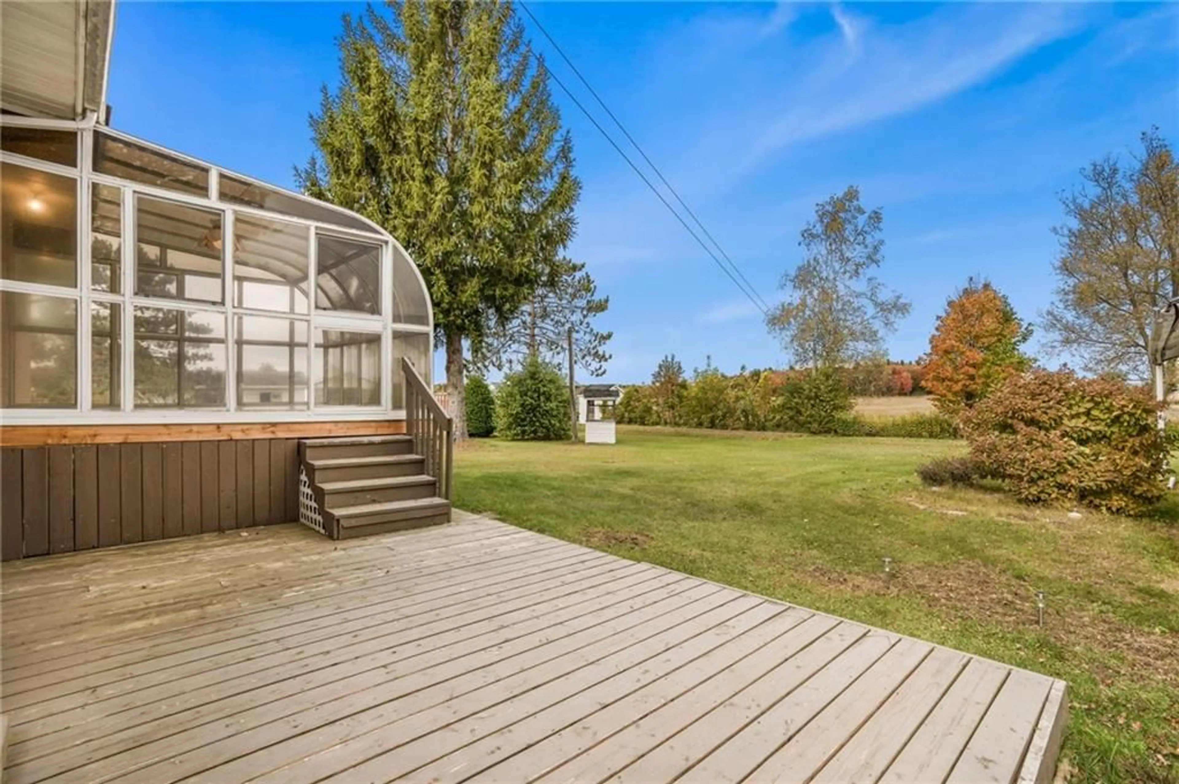 Patio, the fenced backyard for 590-592 BOLT Rd, Alfred Ontario K0B 1A0