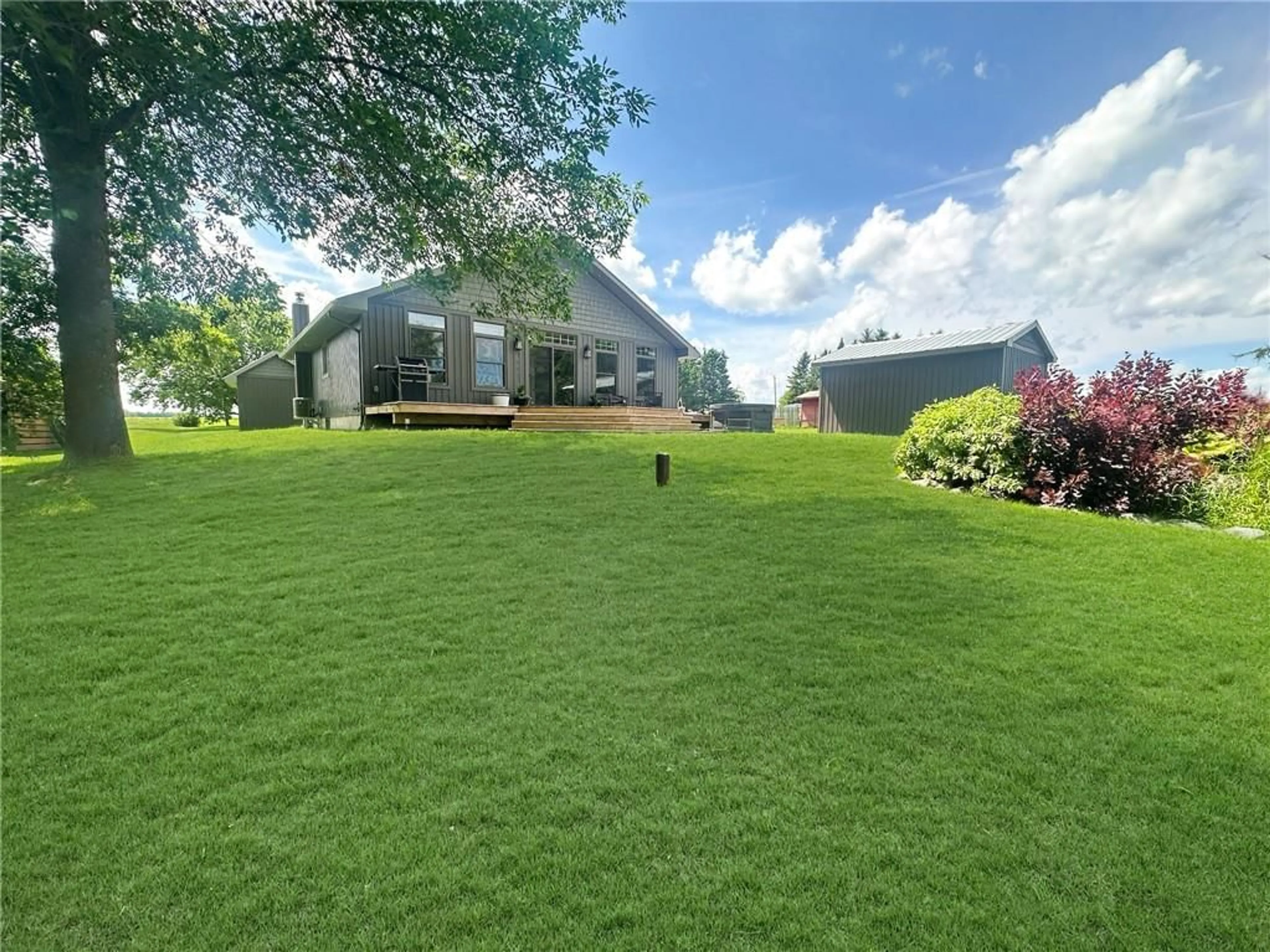 Frontside or backside of a home, the fenced backyard for 204 FAUGHT Rd, Cobden Ontario K0J 1K0