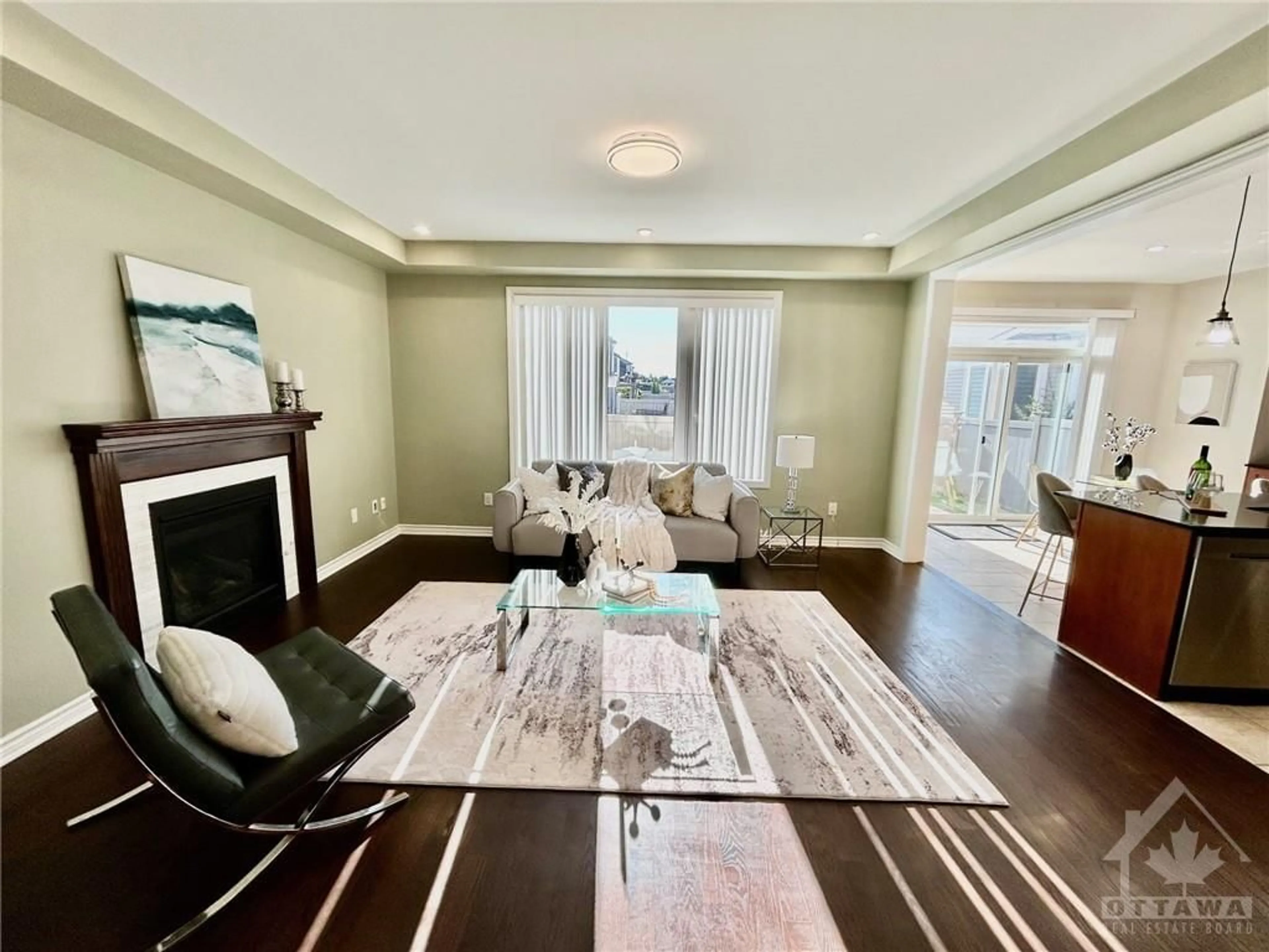 Living room, wood floors for 167 SANTOLINA St, Stittsville Ontario K2S 0W9