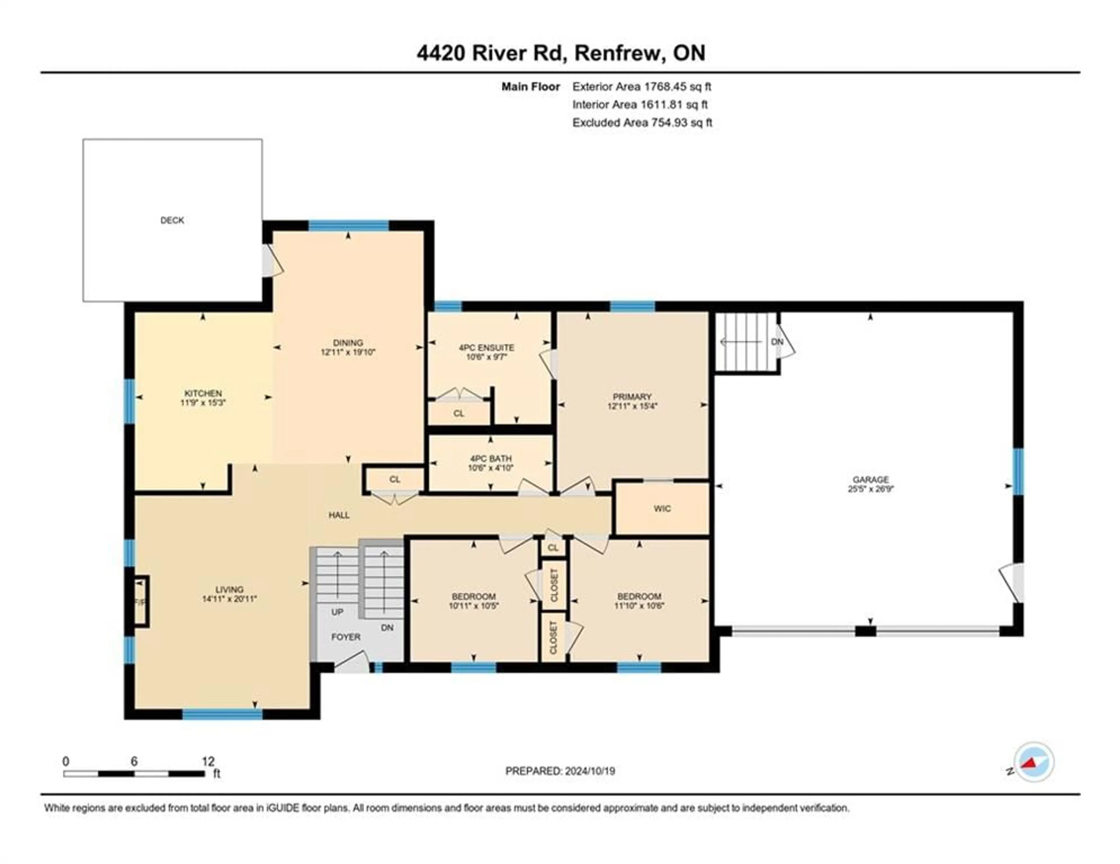 Floor plan for 4420 RIVER Rd, Renfrew Ontario K7V 3Z8