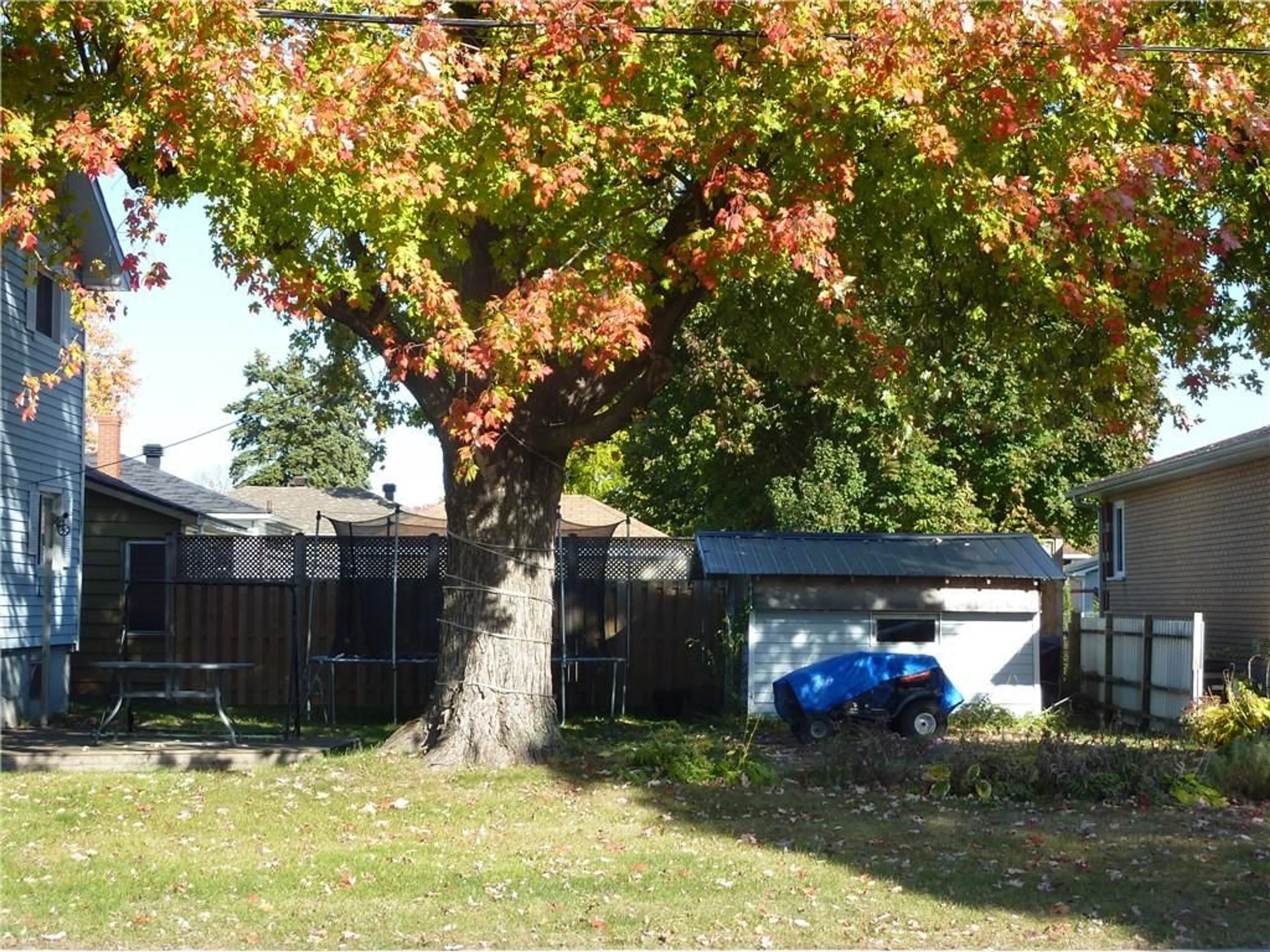 Frontside or backside of a home, the fenced backyard for 118 FOURTEEN St, Cornwall Ontario K6J 3H8