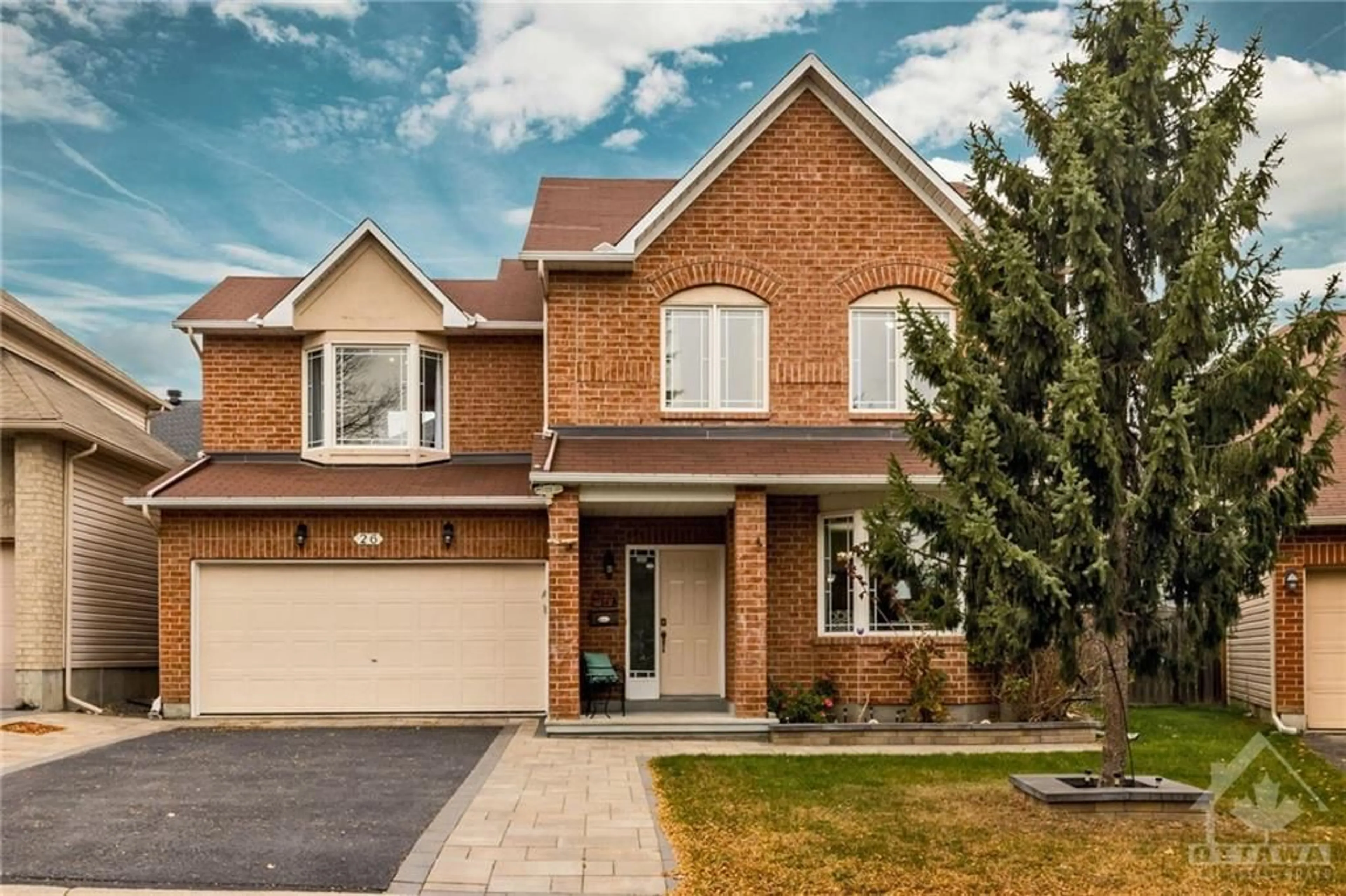 Home with brick exterior material for 26 PORTADOWN Cres, Ottawa Ontario K2W 1E8