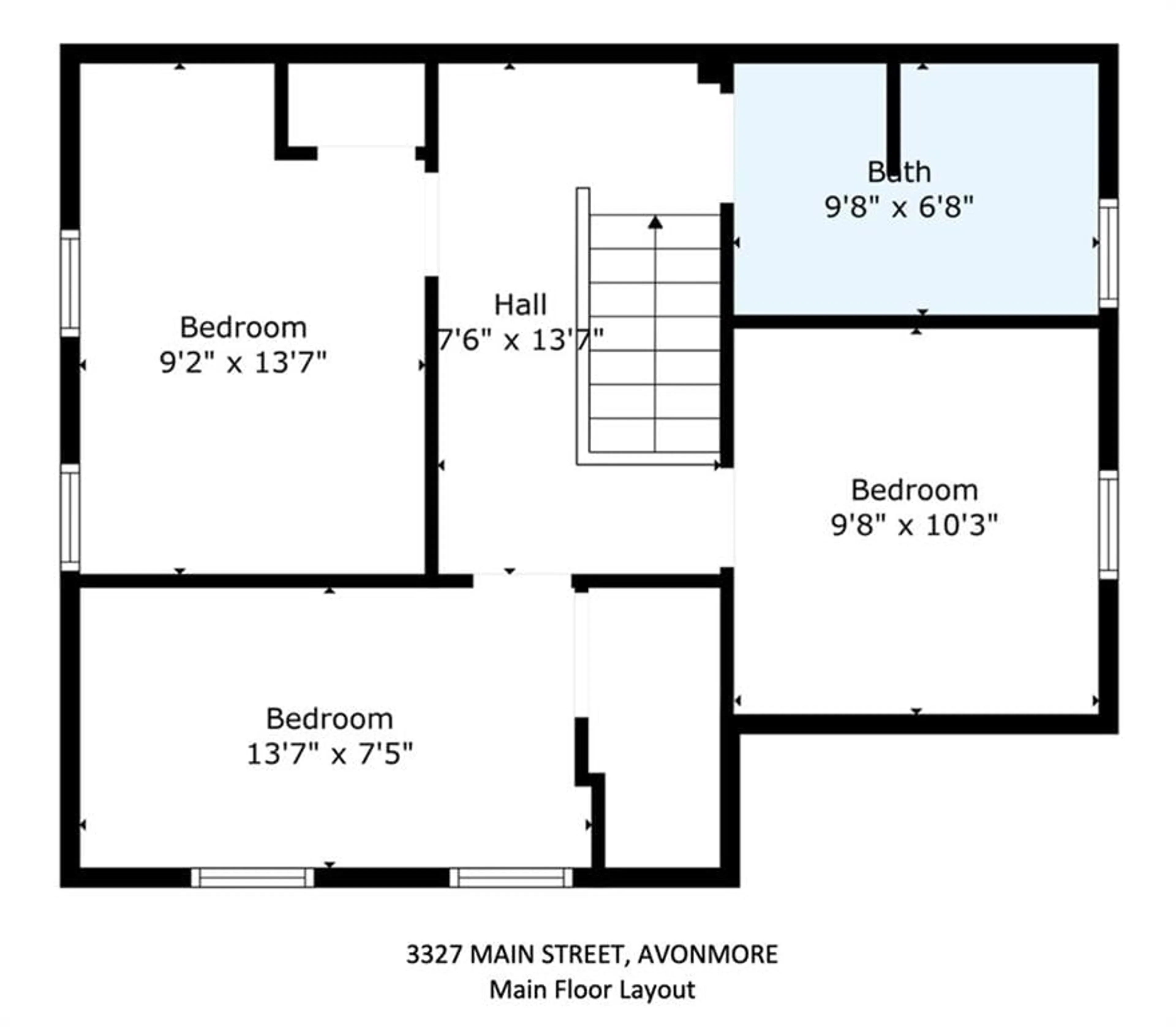 Floor plan for 3327 MAIN St, Avonmore Ontario K0C 1C0