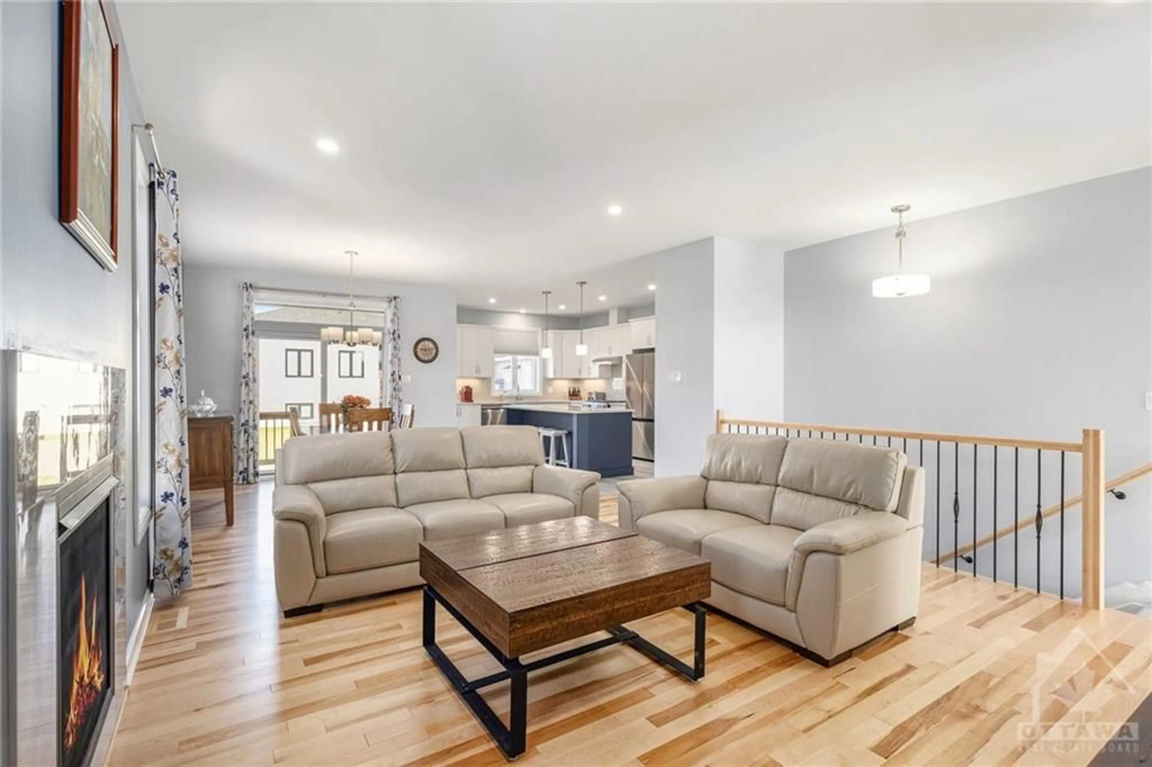 Living room, wood floors for 1310 FRIBOURG St, Embrun Ontario K0A 1W0