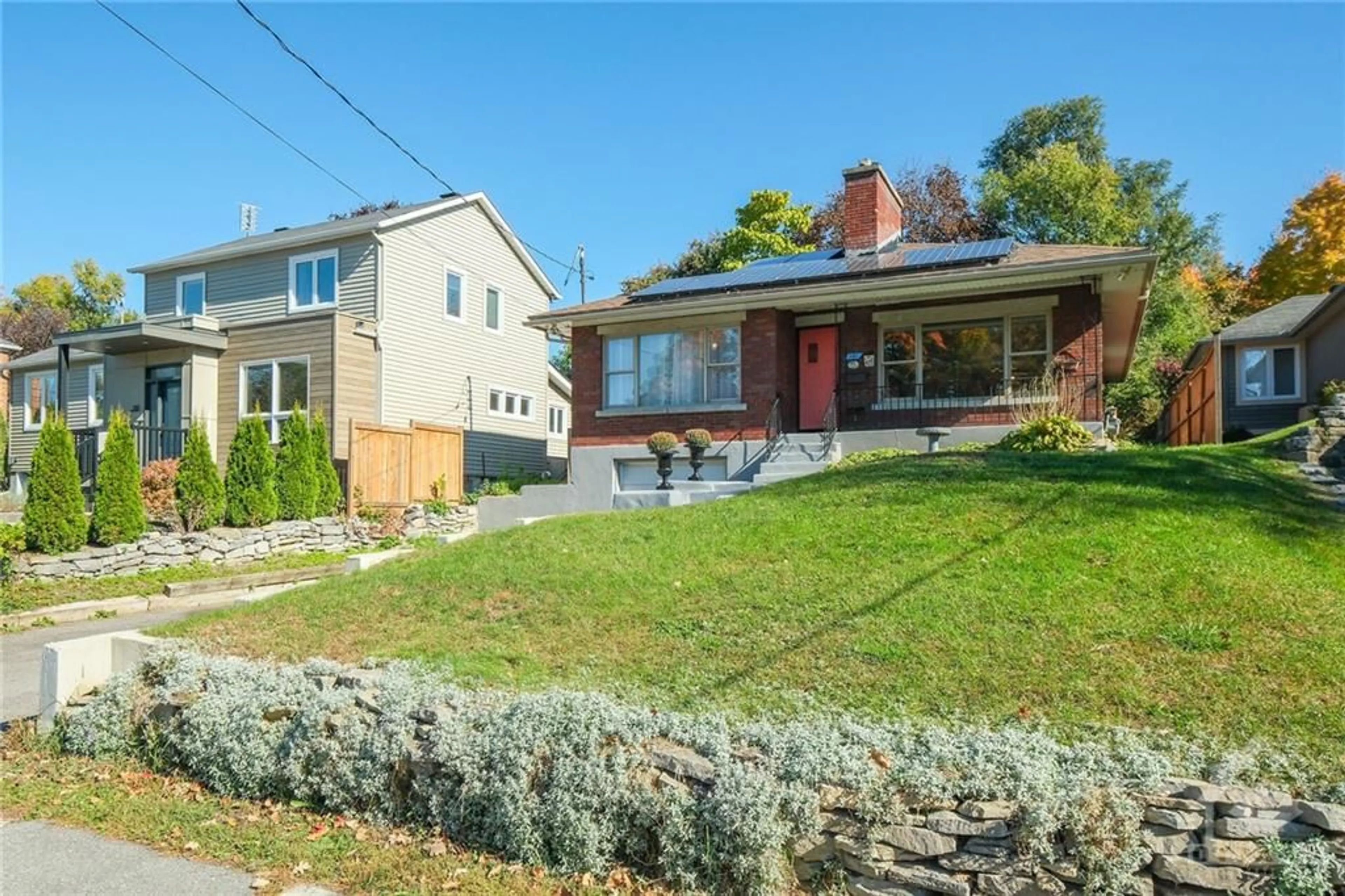 Frontside or backside of a home, the fenced backyard for 181 NORTHWESTERN Ave, Ottawa Ontario K1Y 0M1