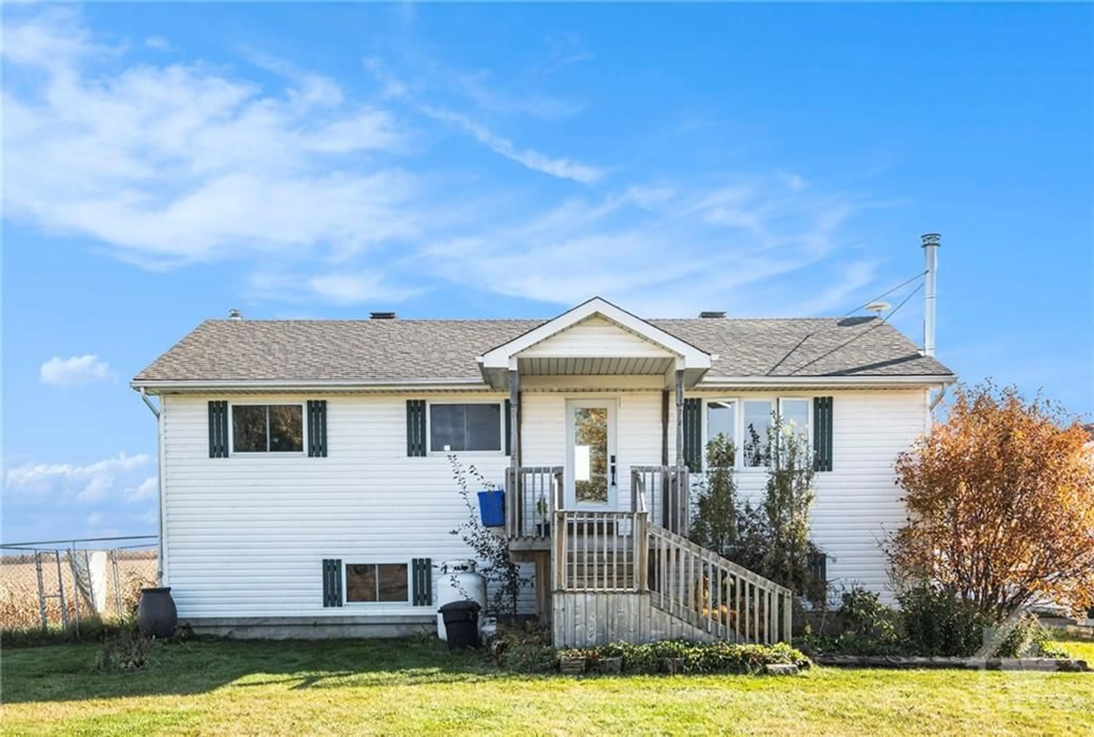 Frontside or backside of a home, the fenced backyard for 6692 BELMEADE Rd, Osgoode Ontario K0A 2W0