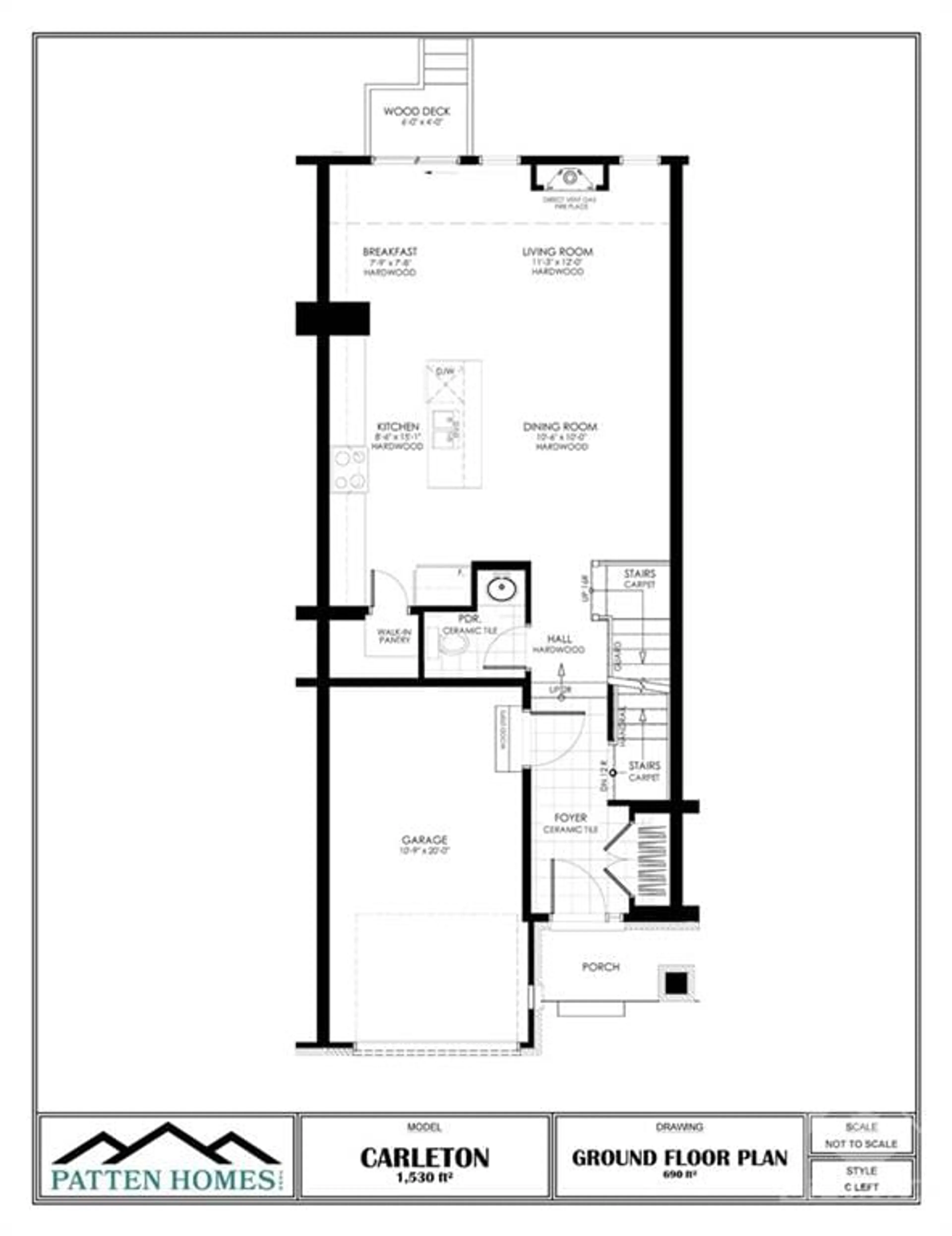 Floor plan for 185 CRAIG DUNCAN Terr, Ottawa Ontario K2S 3C6