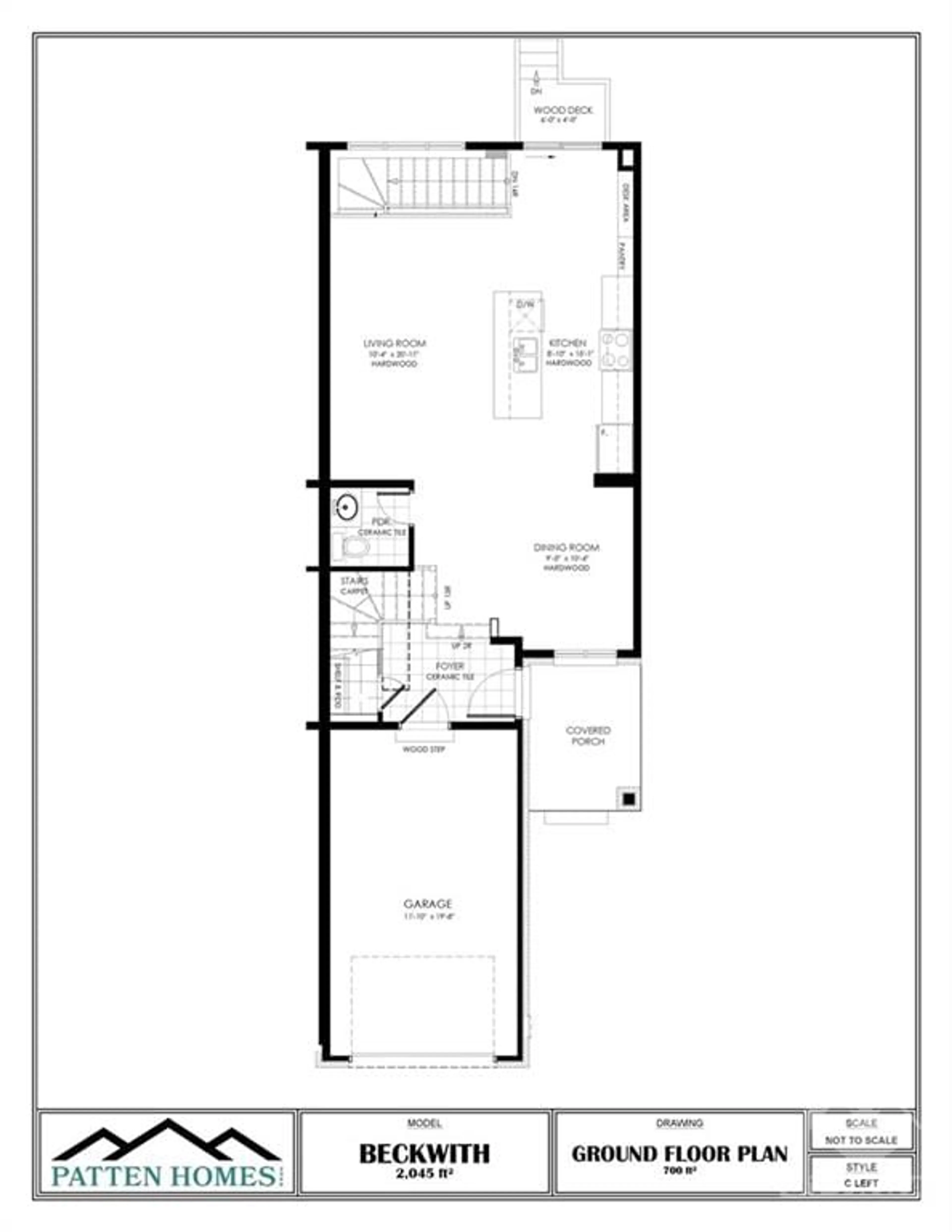 Floor plan for 183 CRAIG DUNCAN Terr, Ottawa Ontario K2S 3C6