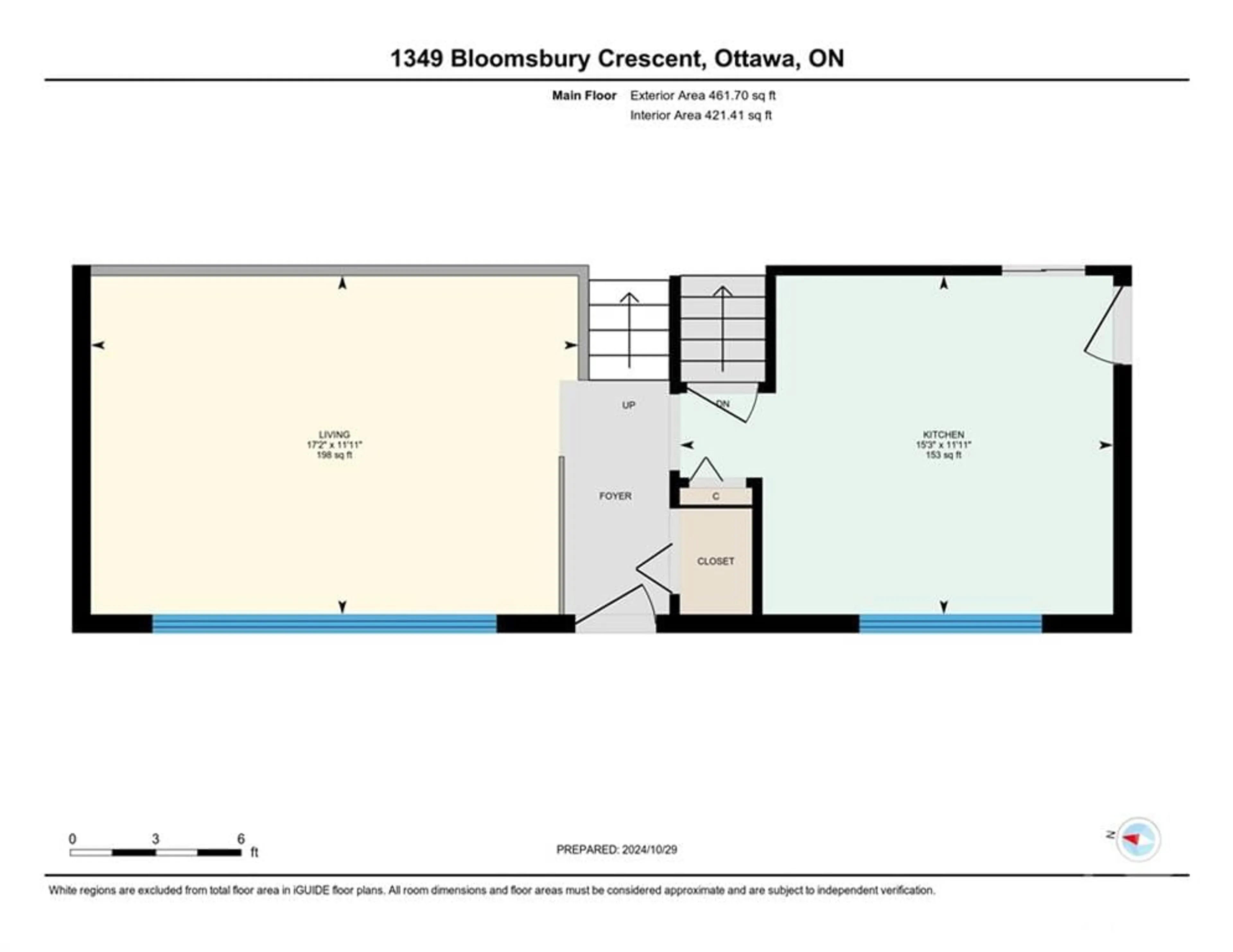 Floor plan for 1349 BLOOMSBURY Cres, Ottawa Ontario K2C 2Y8