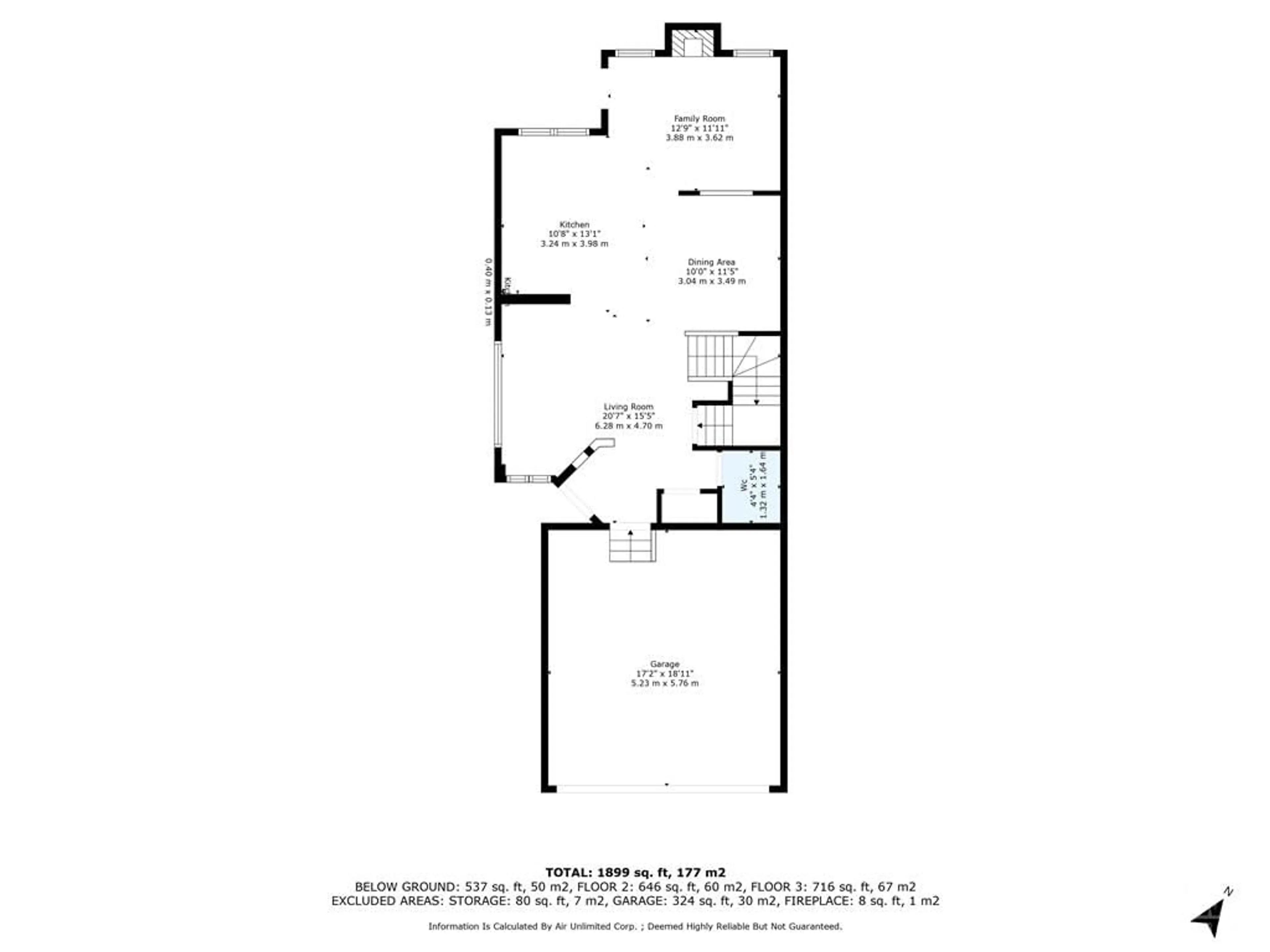 Floor plan for 17 COLERIDGE St, Ottawa Ontario K2C 4C8