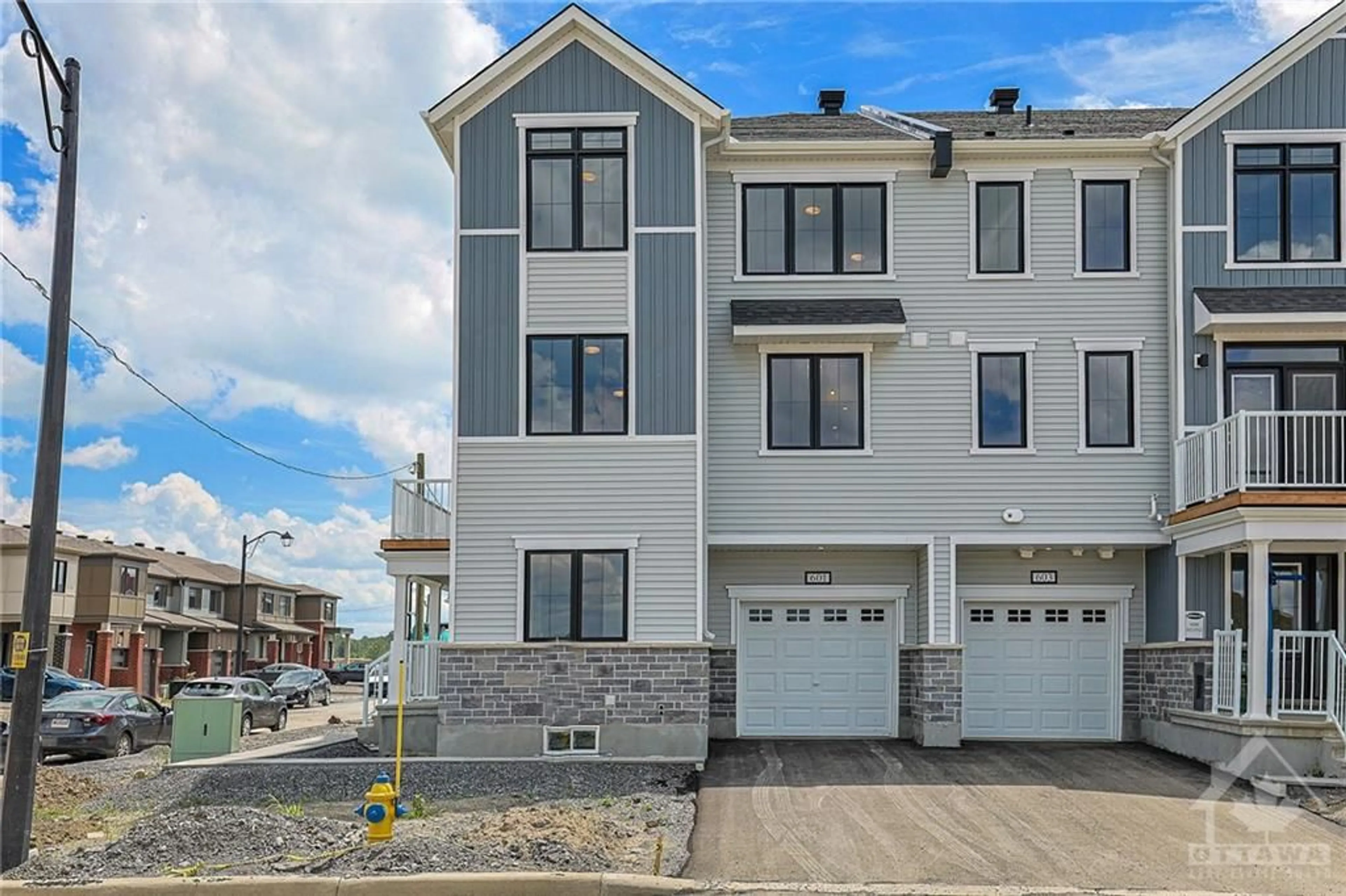 A pic from exterior of the house or condo, the street view for 643 QUILTER Row, Ottawa Ontario K0A 2Z0