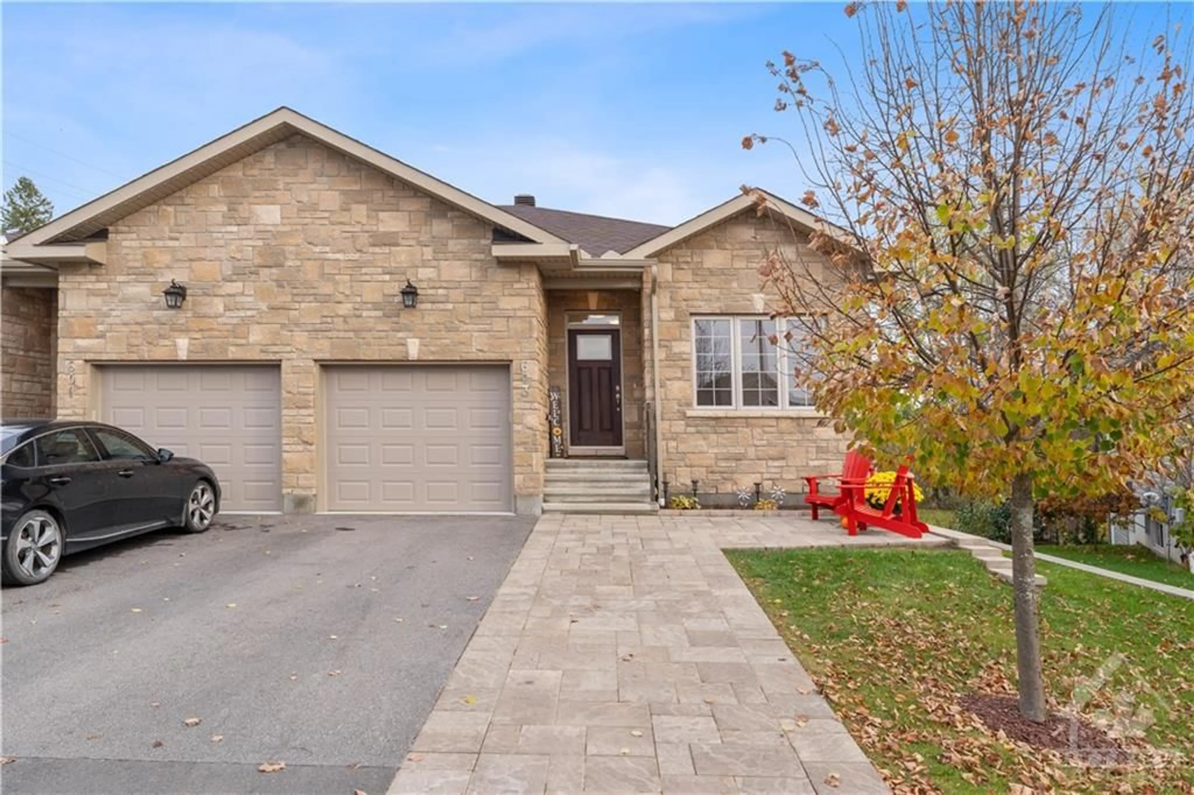 Home with brick exterior material for 603 MEADOWRIDGE Cir, Ottawa Ontario K0A 1L0