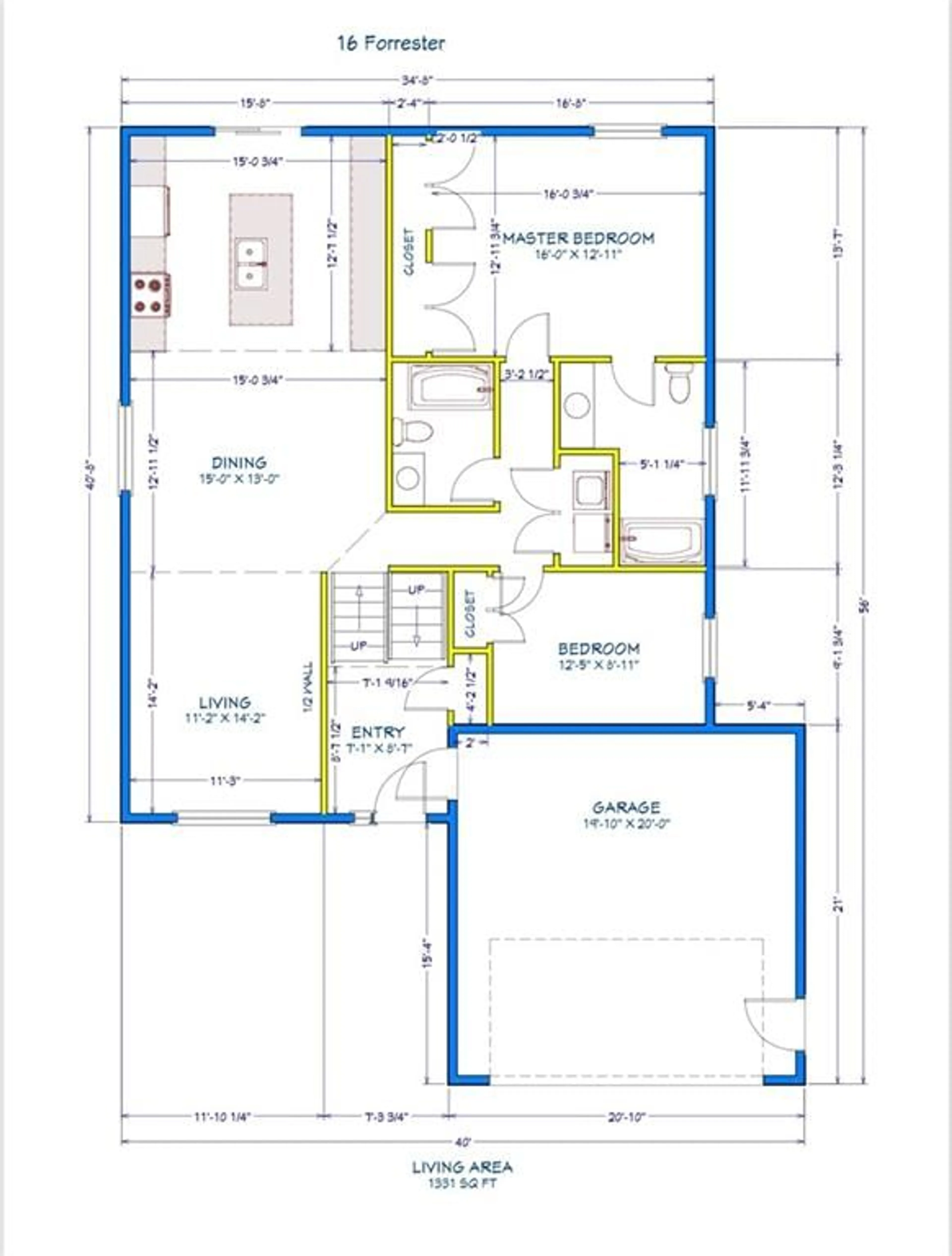 Floor plan for 16 FORRESTER Way, Long Sault Ontario K0C 1P0