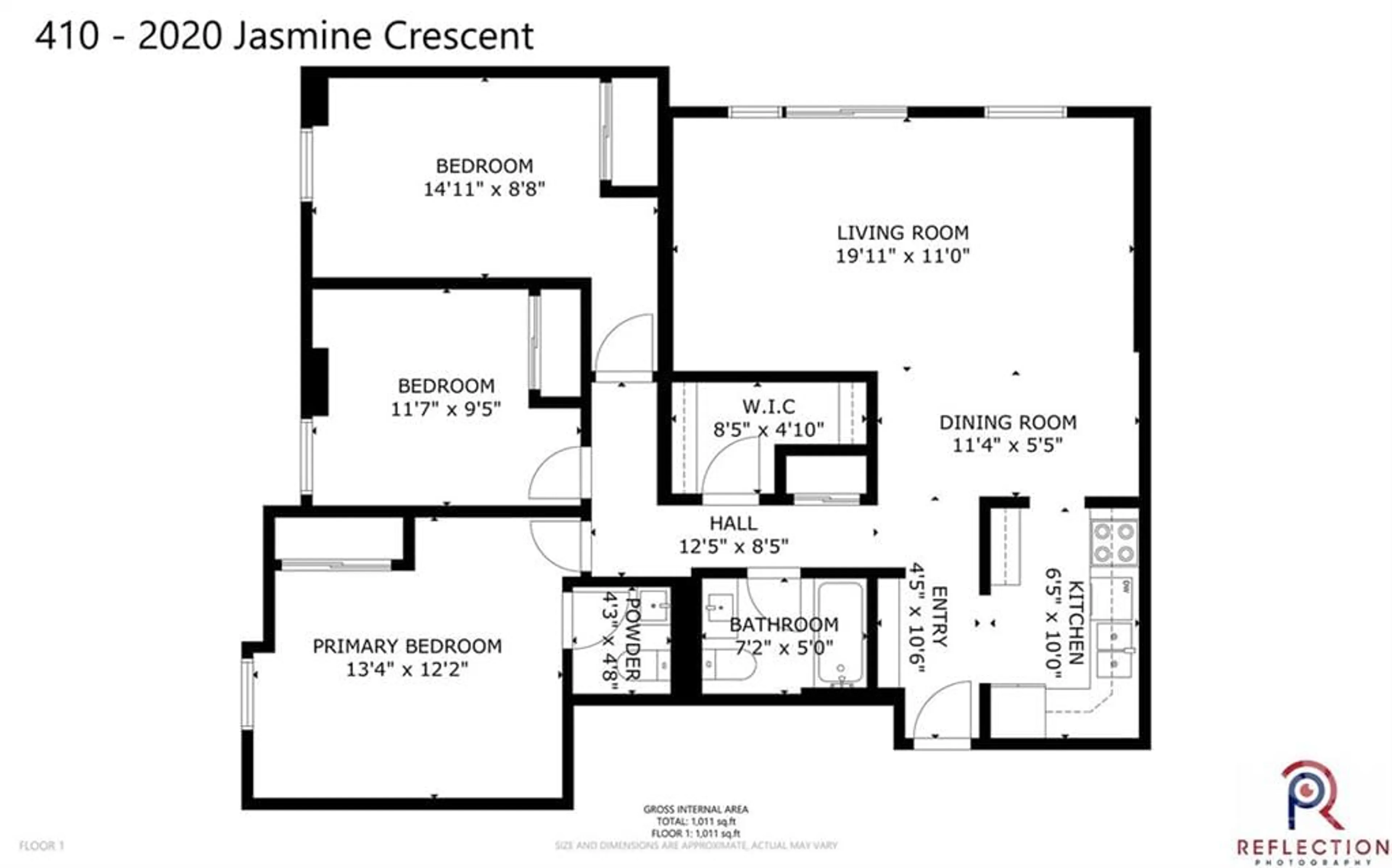 Floor plan for 2020 JASMINE Cres #410, Ottawa Ontario K1J 8K5