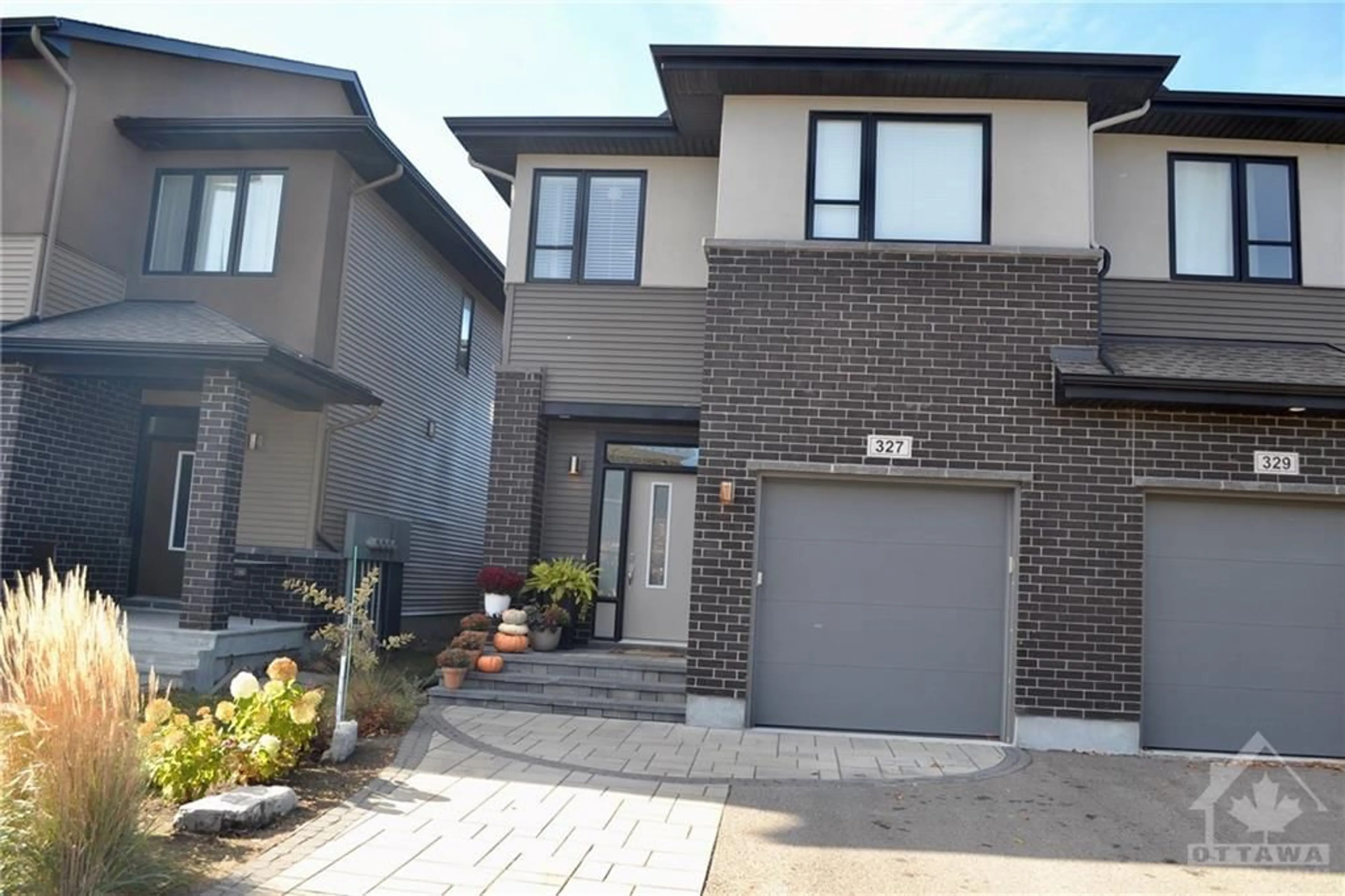 A pic from exterior of the house or condo, the street view for 327 NONIUS St, Ottawa Ontario K2V 0E1