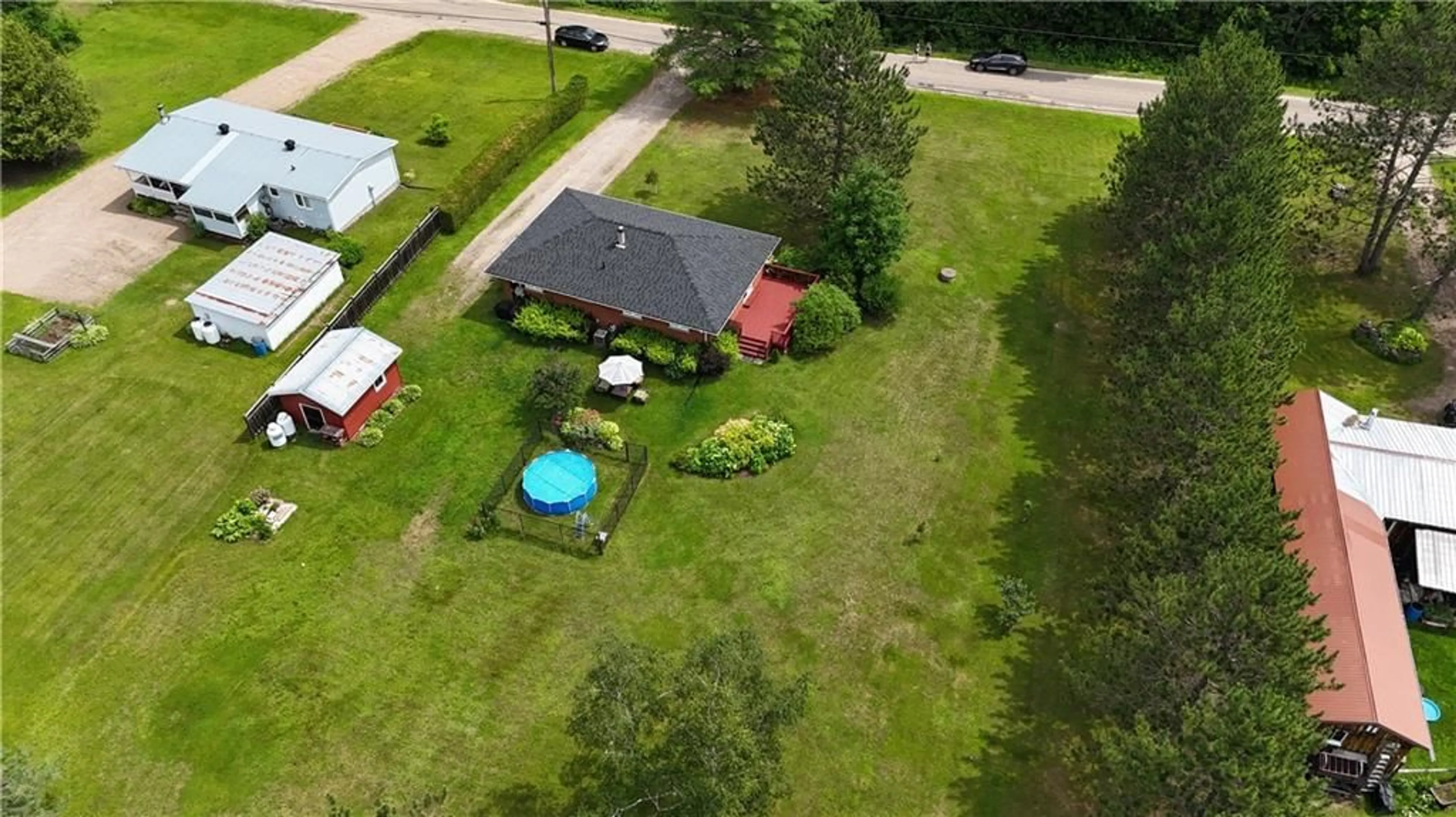 A pic from exterior of the house or condo, the fenced backyard for 125 GRIFFITH WAGNER Rd, Golden Lake Ontario K0J 1X0