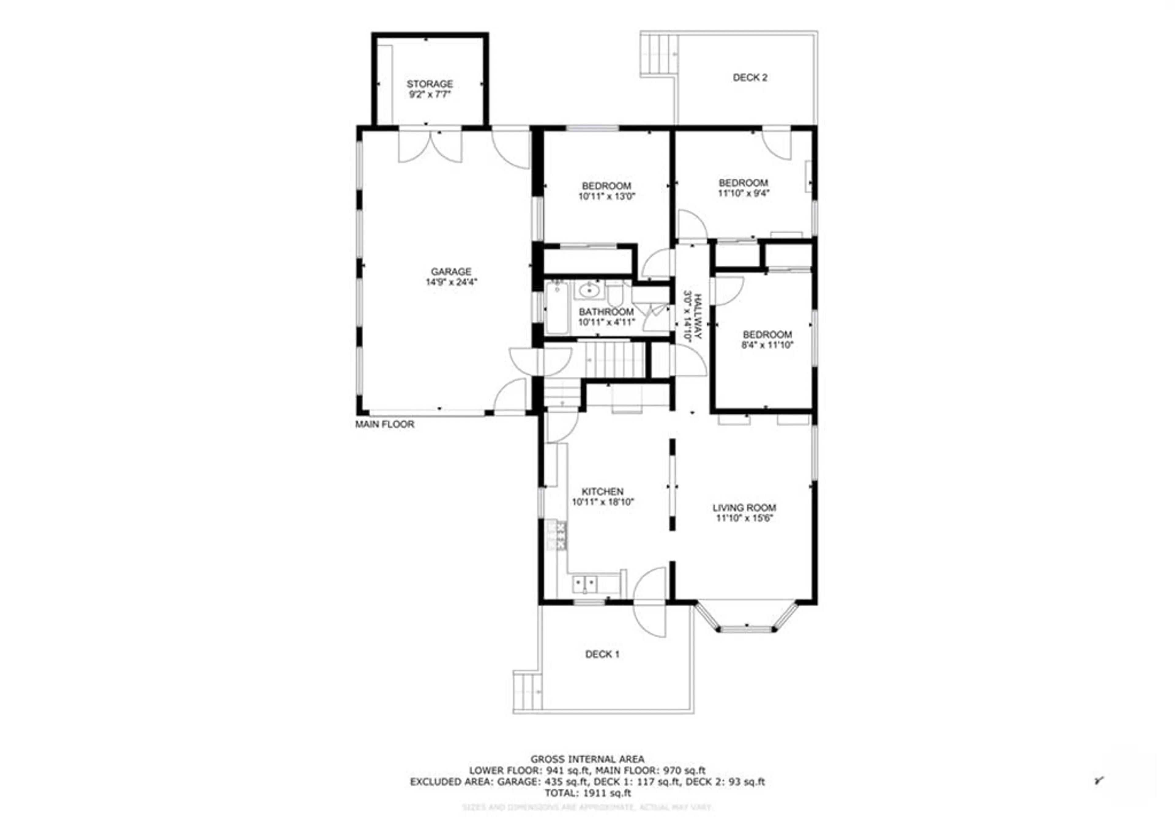 Floor plan for 53 BRAMSHOT Ave, Brockville Ontario K6V 1Y9