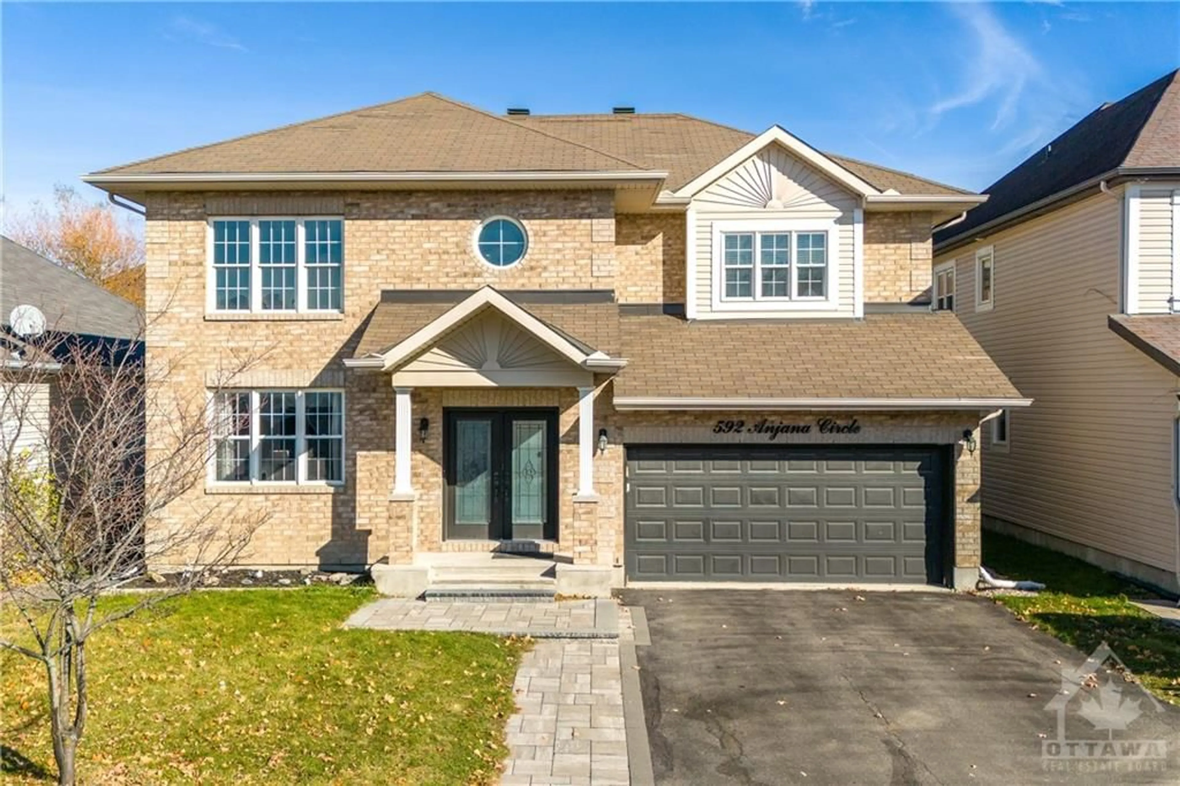 Home with brick exterior material for 592 ANJANA Cir, Barrhaven Ontario K2J 0C9