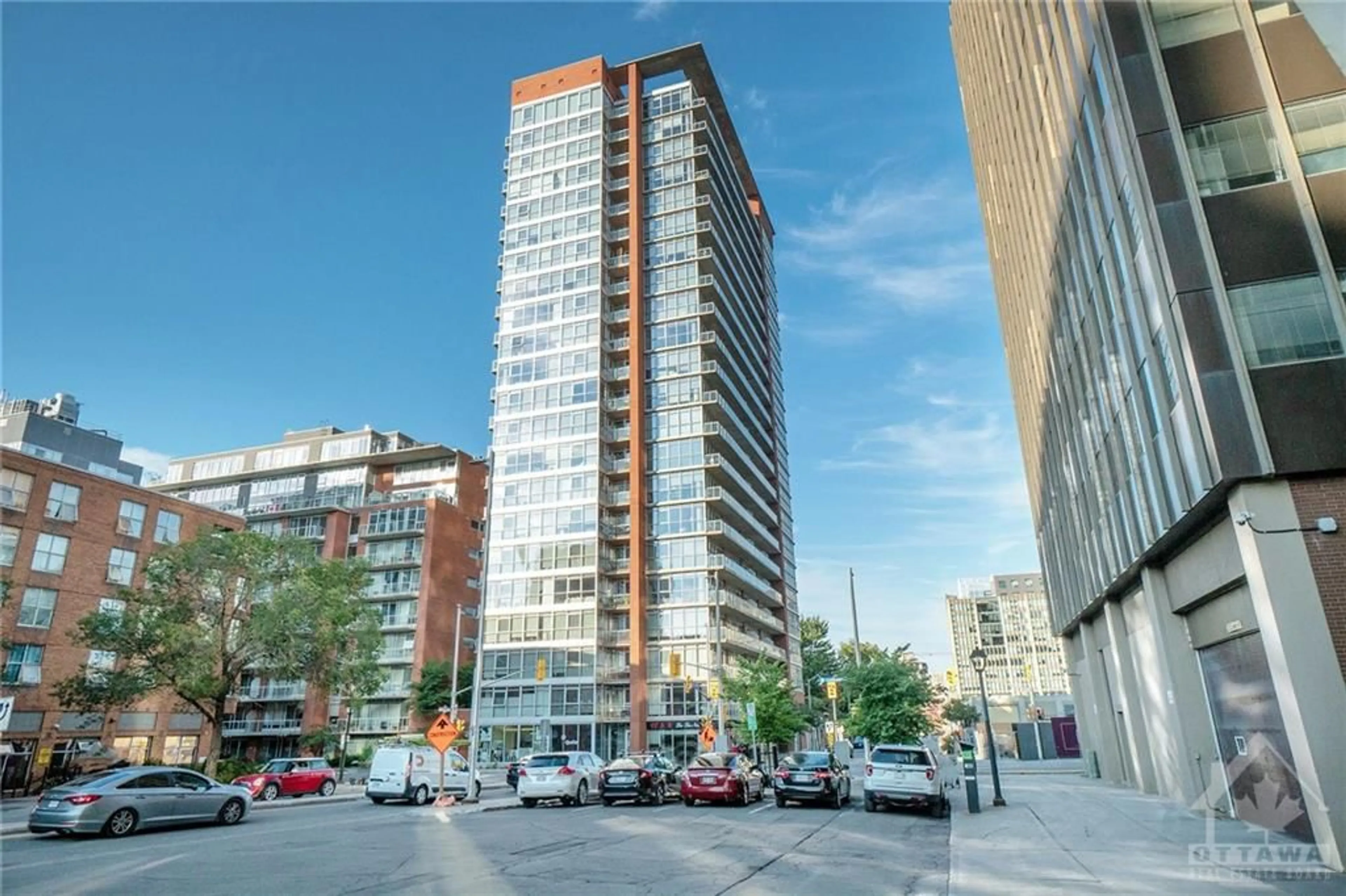 A pic from exterior of the house or condo, the street view for 179 GEORGE St #1501, Ottawa Ontario K1N 1J8