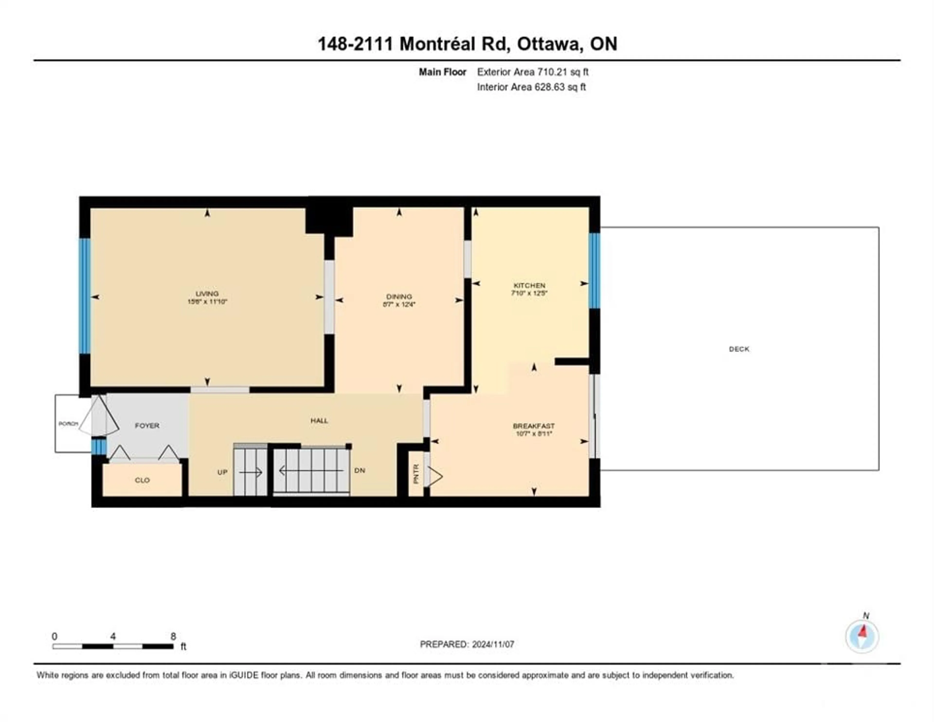 Floor plan for 2111 MONTREAL Rd #148, Ottawa Ontario K1J 8M8