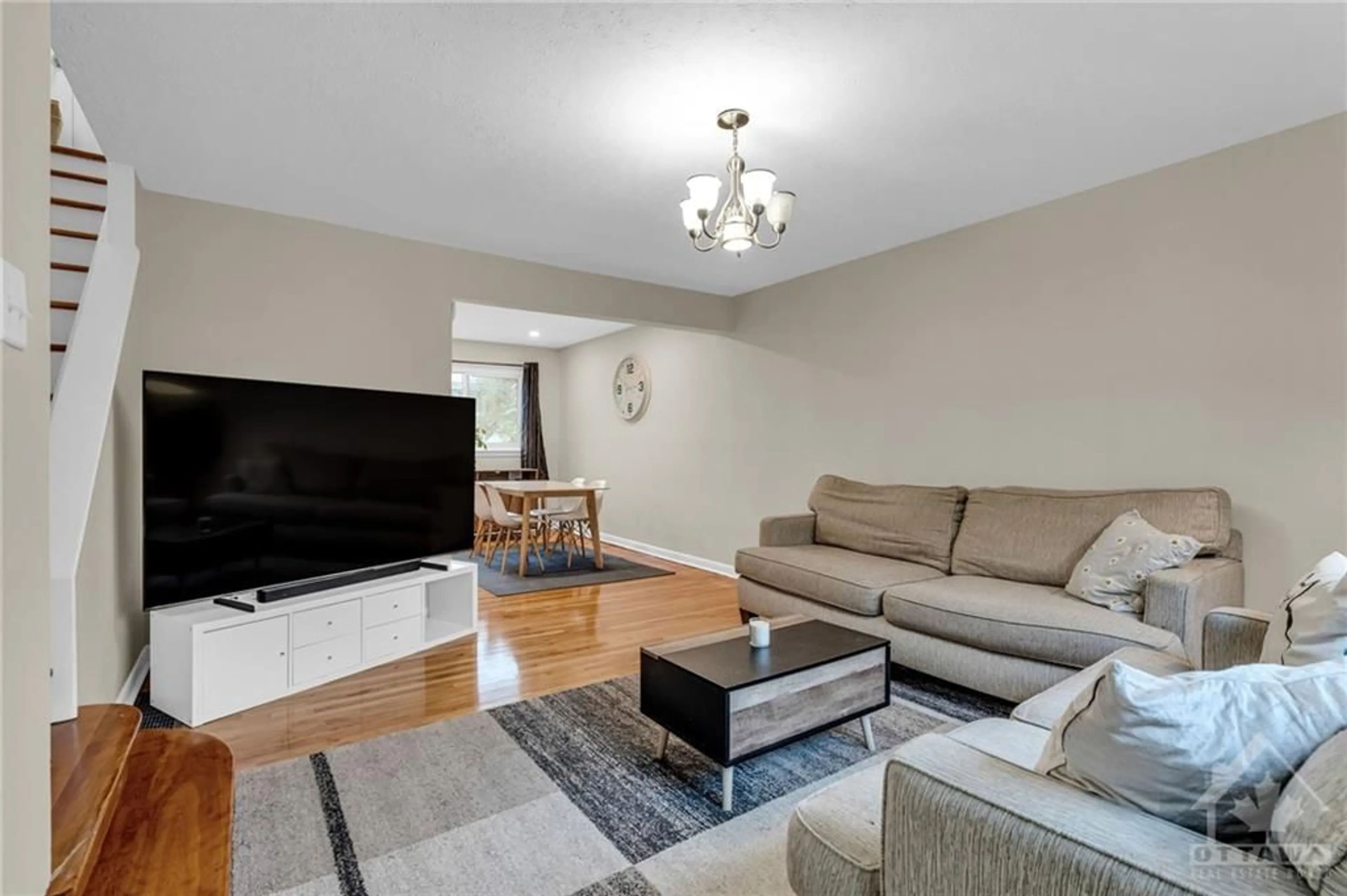 Living room, wood floors for 1202 SUMMERVILLE Ave, Ottawa Ontario K1Z 8G4