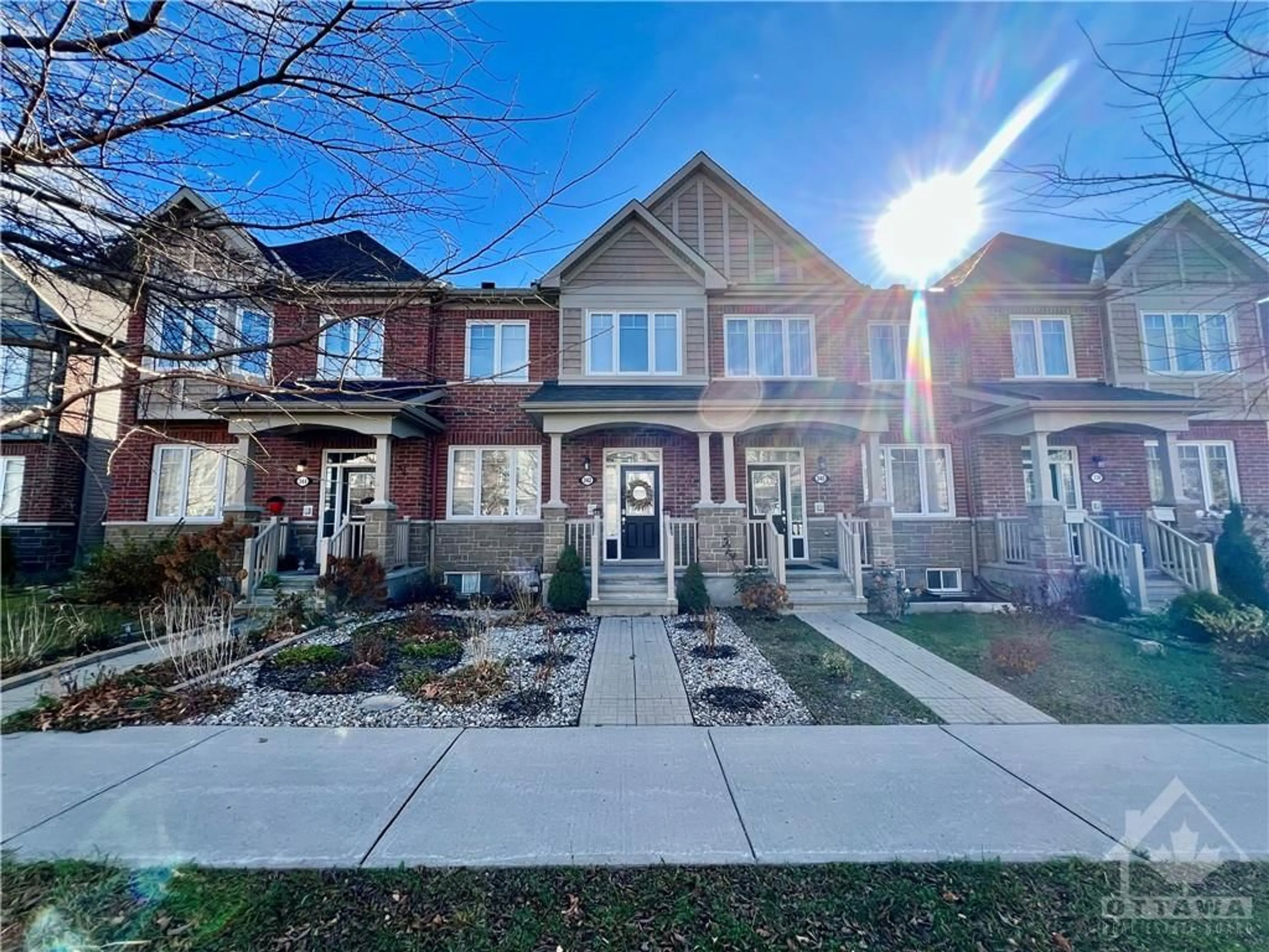 A pic from exterior of the house or condo, the street view for 342 SWEETFLAG St, Ottawa Ontario K2J 5Y7