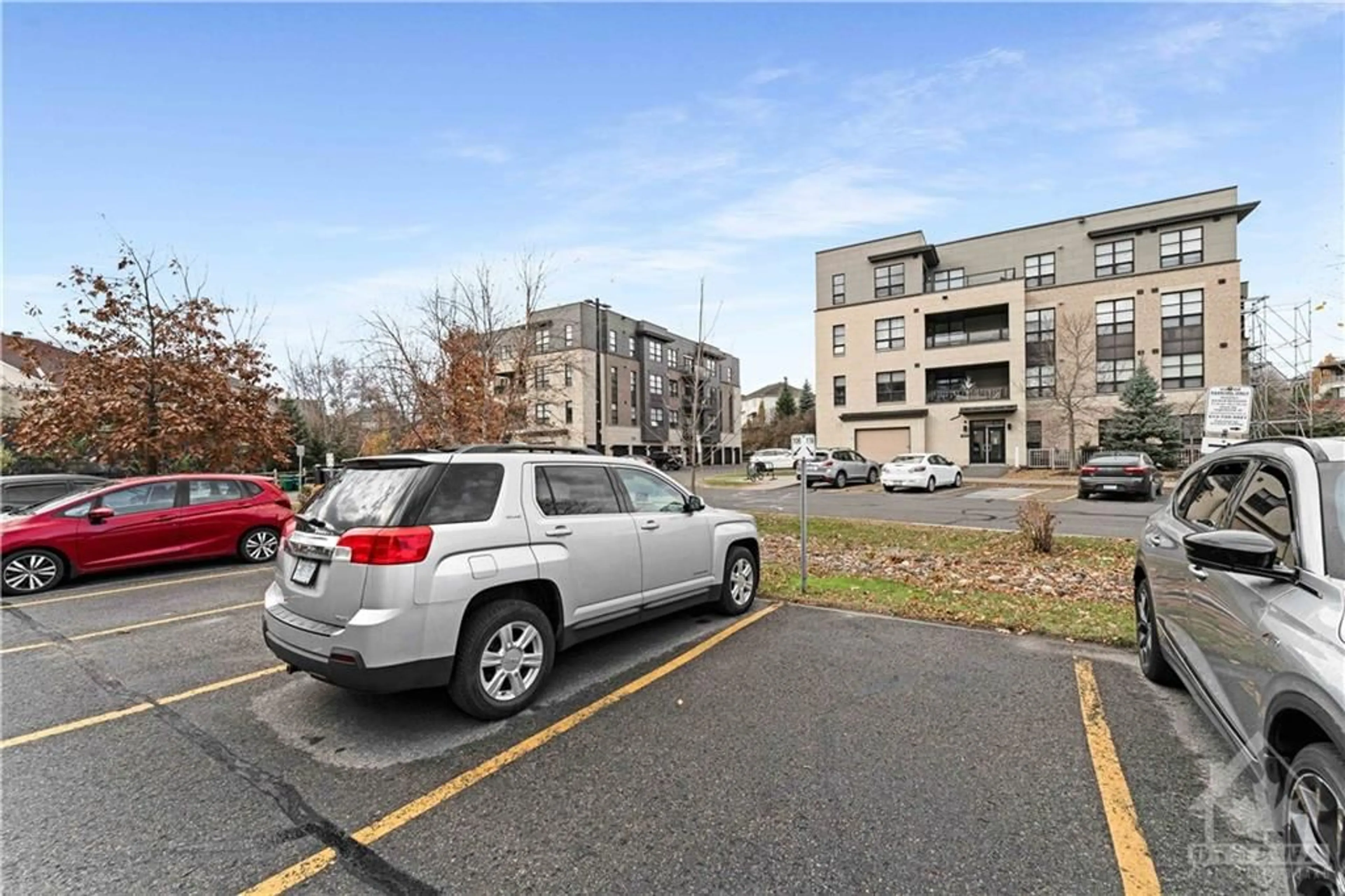 A pic from exterior of the house or condo, the street view for 100 MONTBLANC Pvt #403, Orleans Ontario K1C 0B3