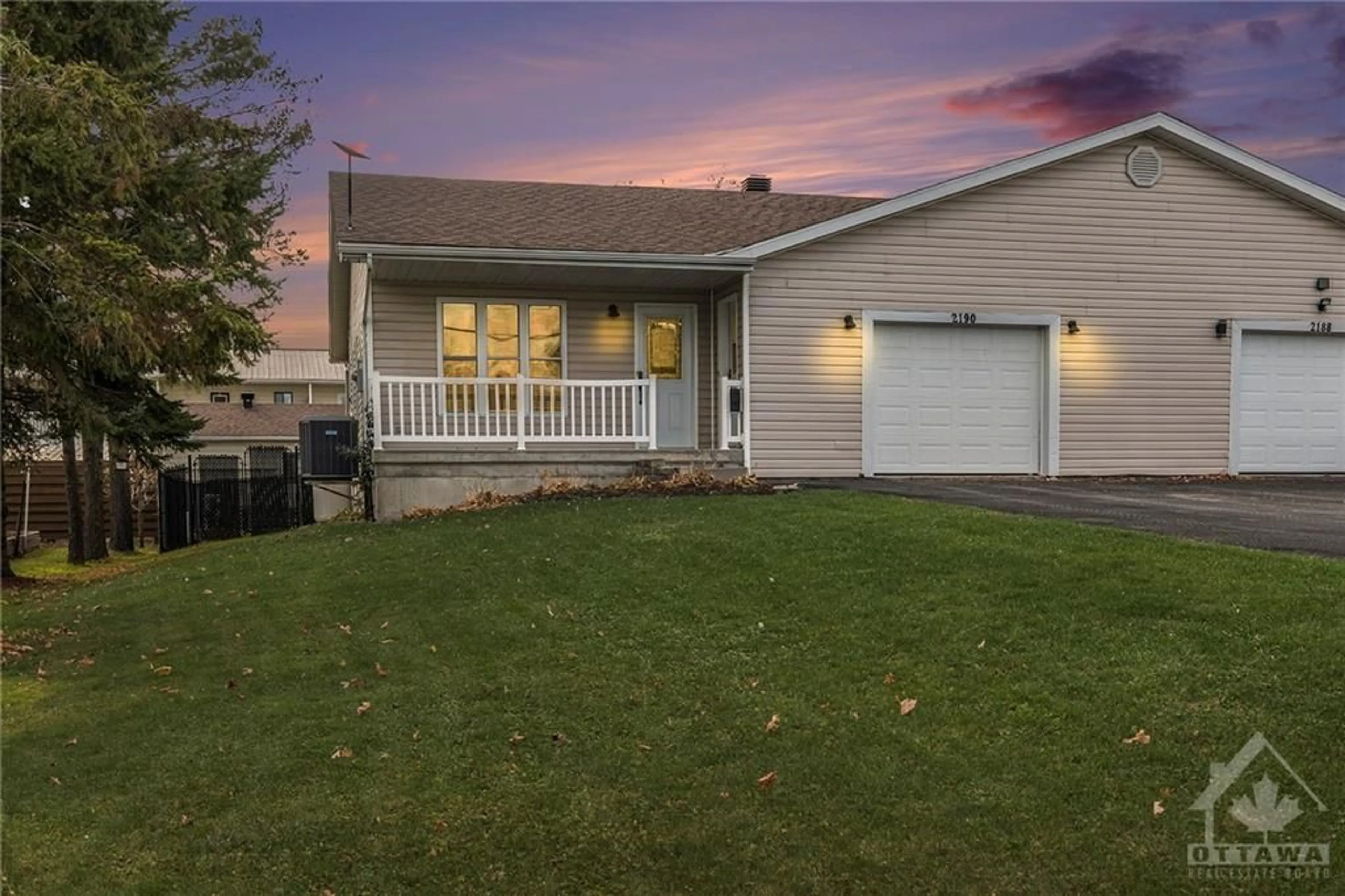 Frontside or backside of a home, the fenced backyard for 2190 VALLEY St, Moose Creek Ontario K0C 1W0