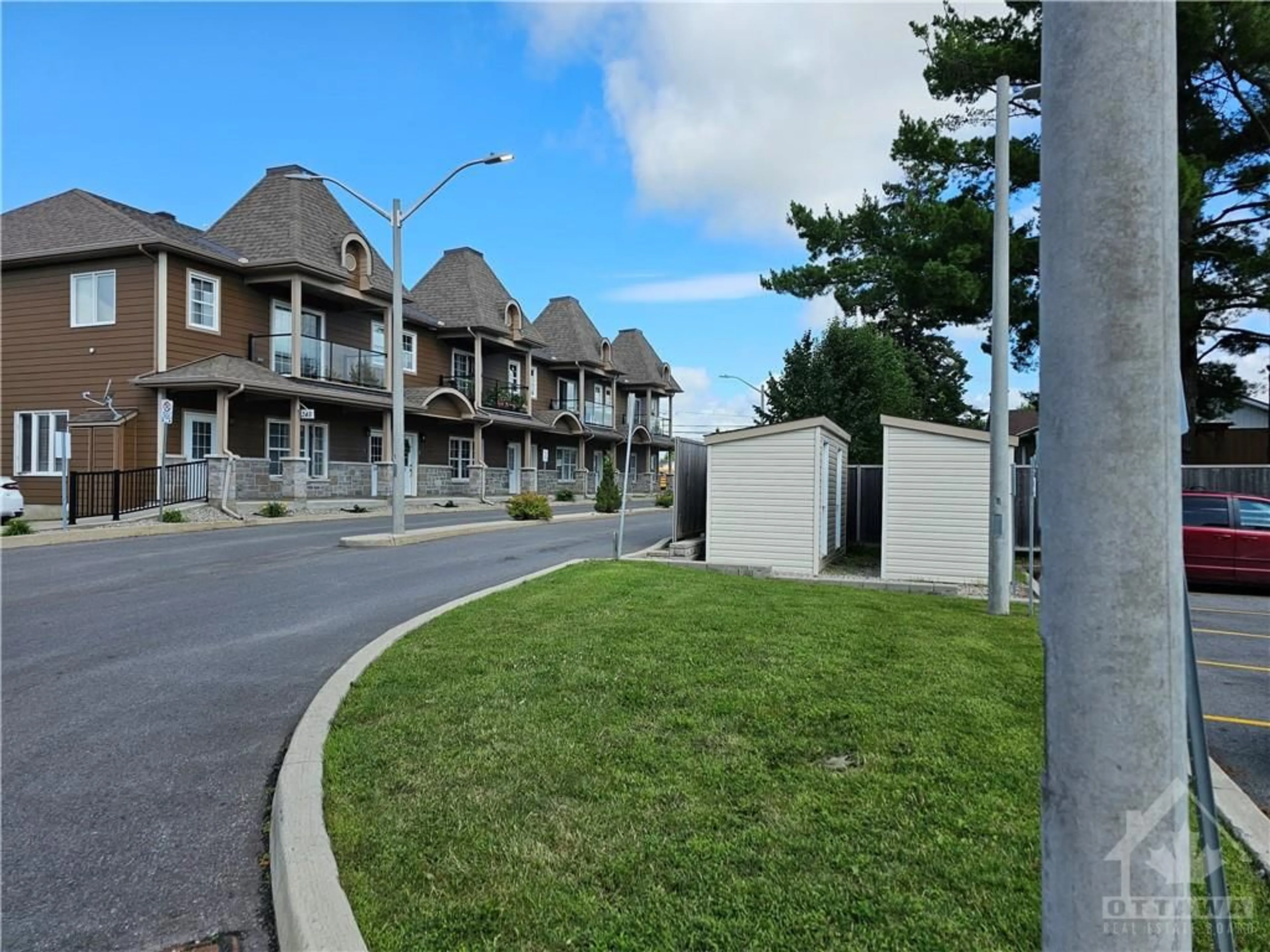 A pic from exterior of the house or condo, the street view for 245 EQUINOX Dr #203, Embrun Ontario K0A 1W1