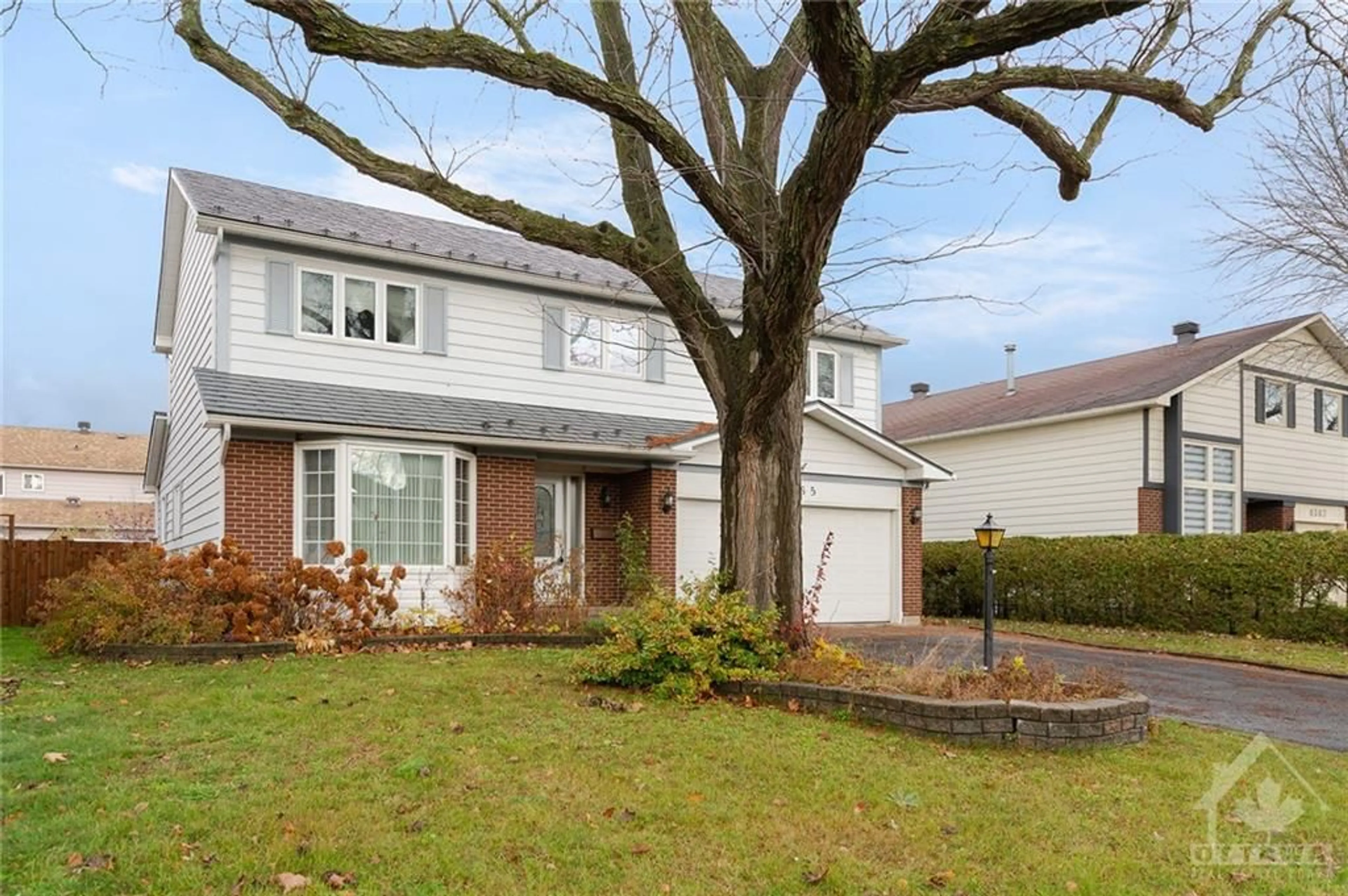 Frontside or backside of a home, the fenced backyard for 6365 MATTICE Ave, Ottawa Ontario K1C 2G1