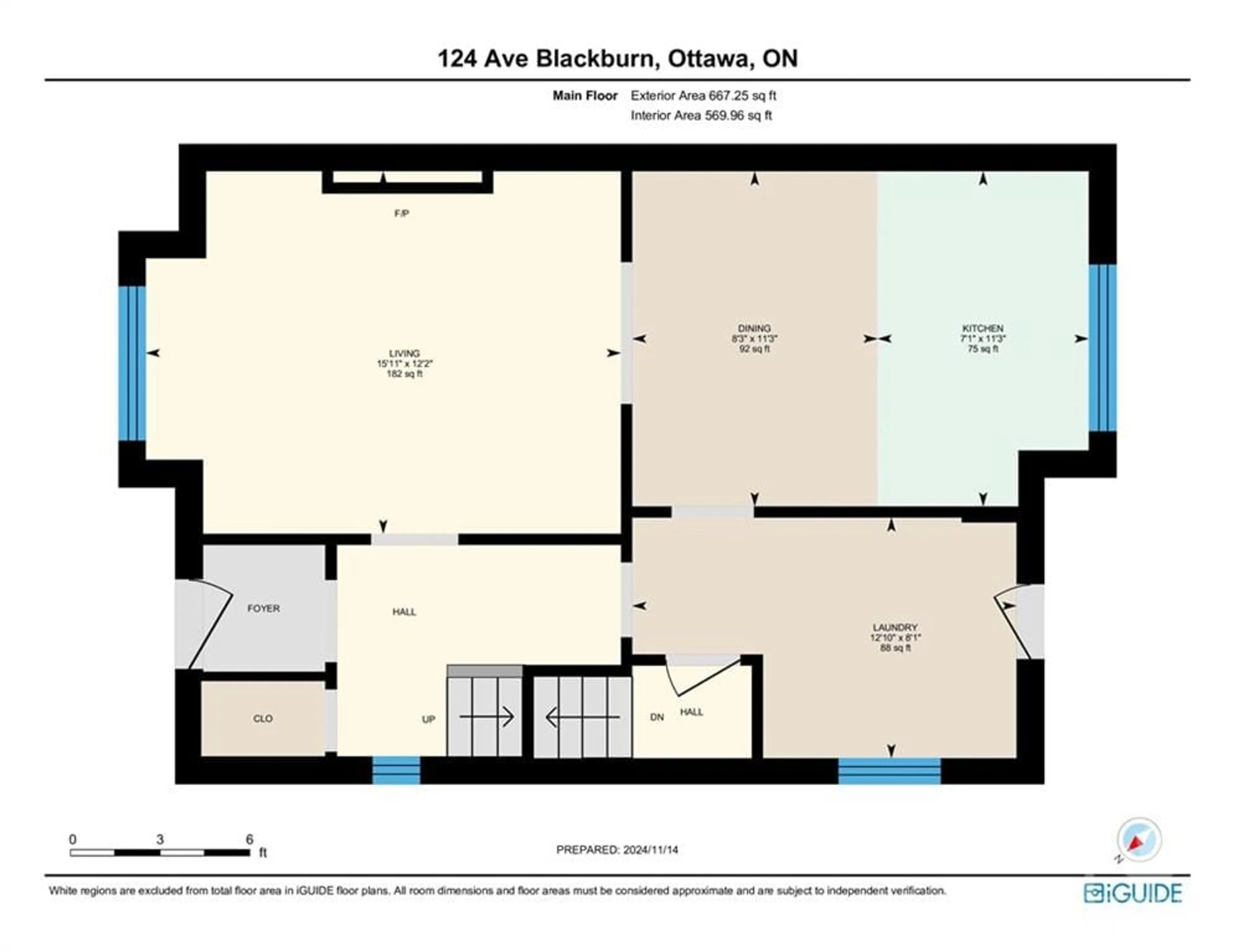 Floor plan for 124 BLACKBURN Ave, Ottawa Ontario K1N 8A7