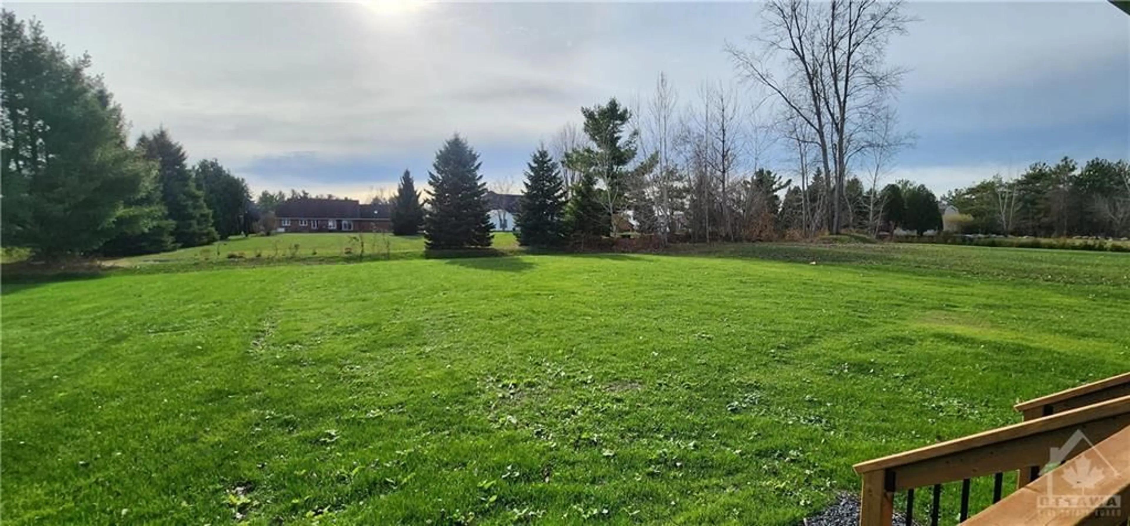 A pic from exterior of the house or condo, the fenced backyard for 5 WHITETAIL Ave, Long Sault Ontario K0C 1P0