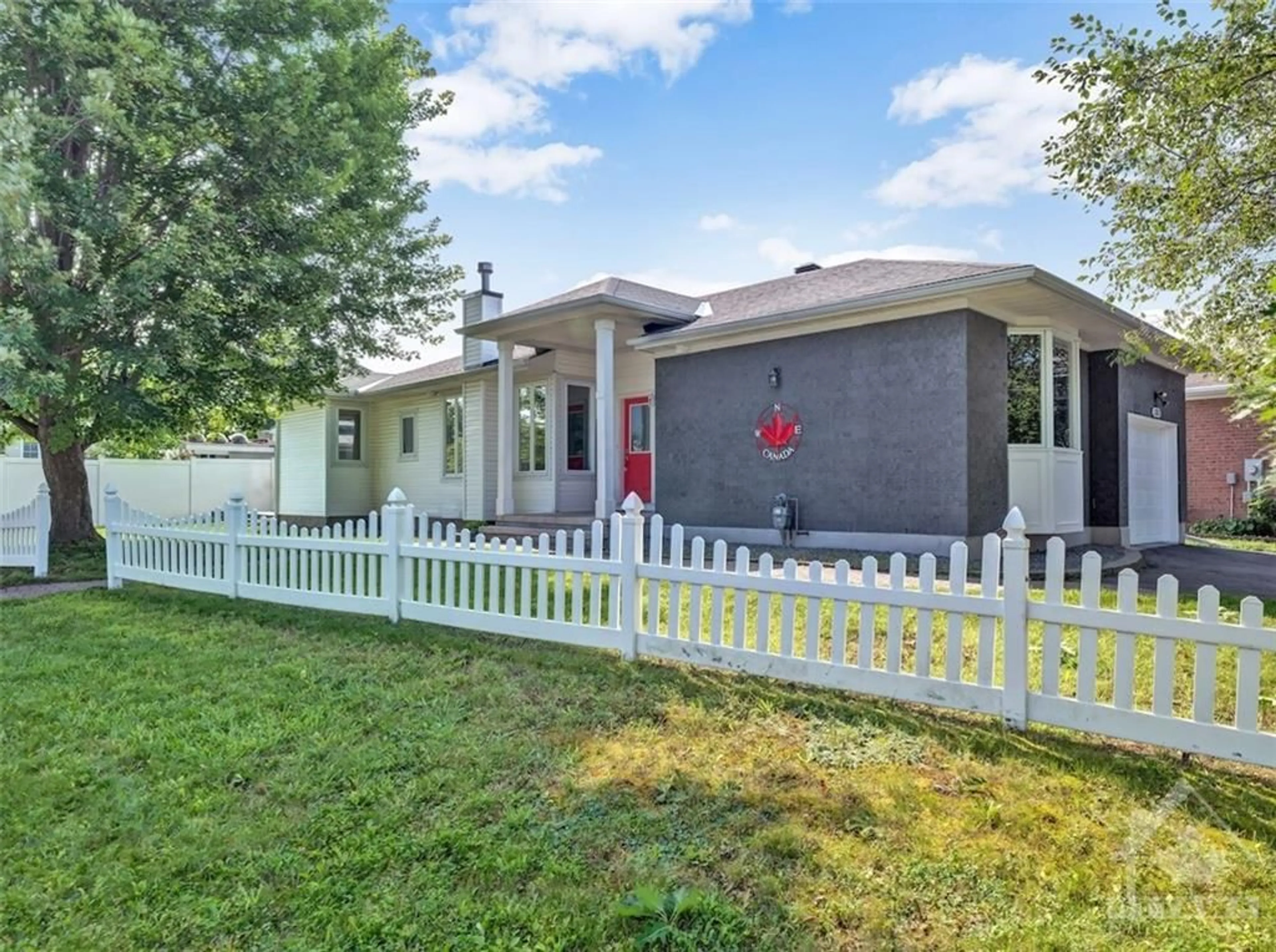 Frontside or backside of a home, the fenced backyard for 1801 NORTHLANDS Dr, Ottawa Ontario K4A 3S9