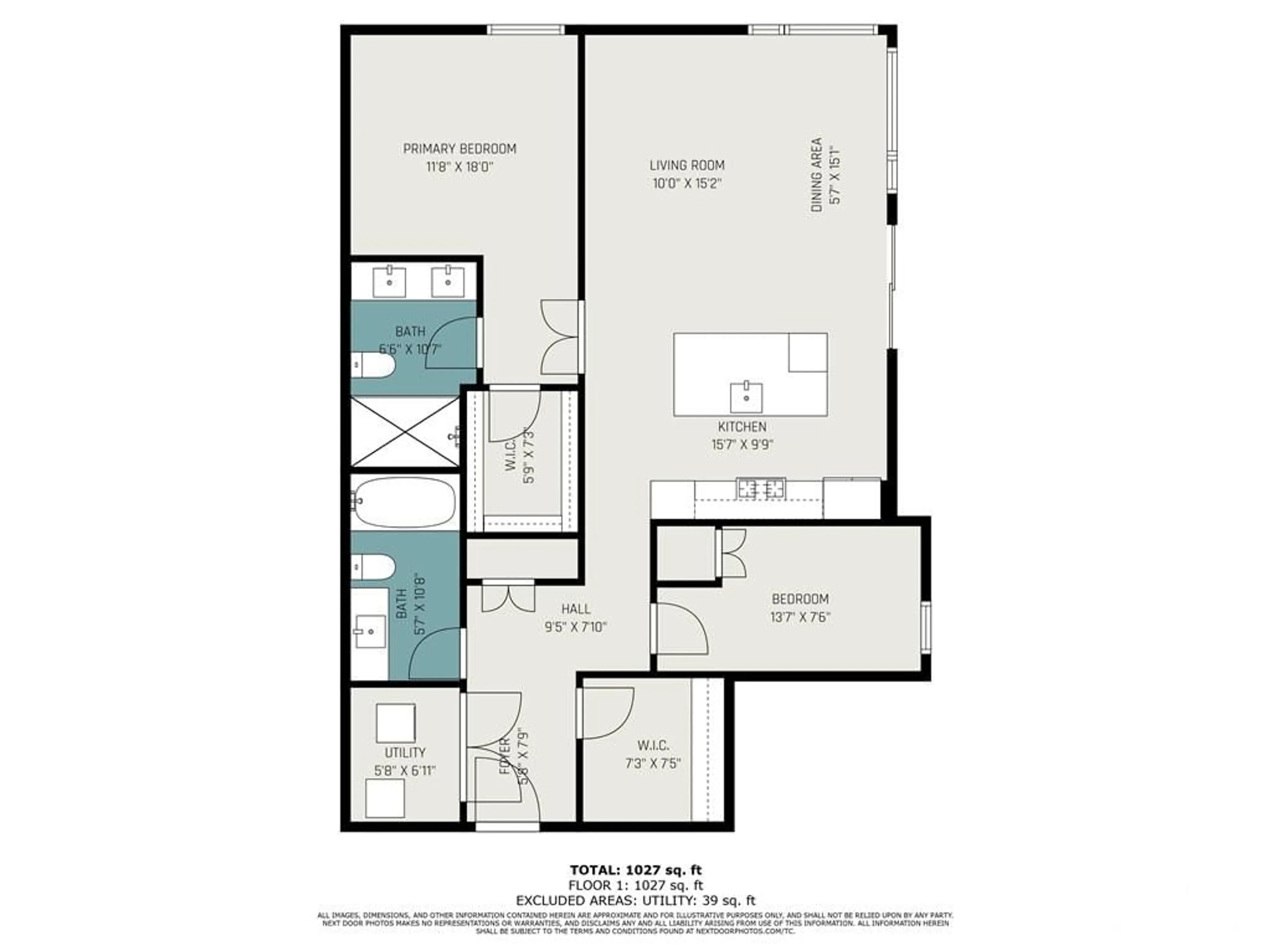 Floor plan for 100 CORTILE Pvt #301, Ottawa Ontario K1V 2N8