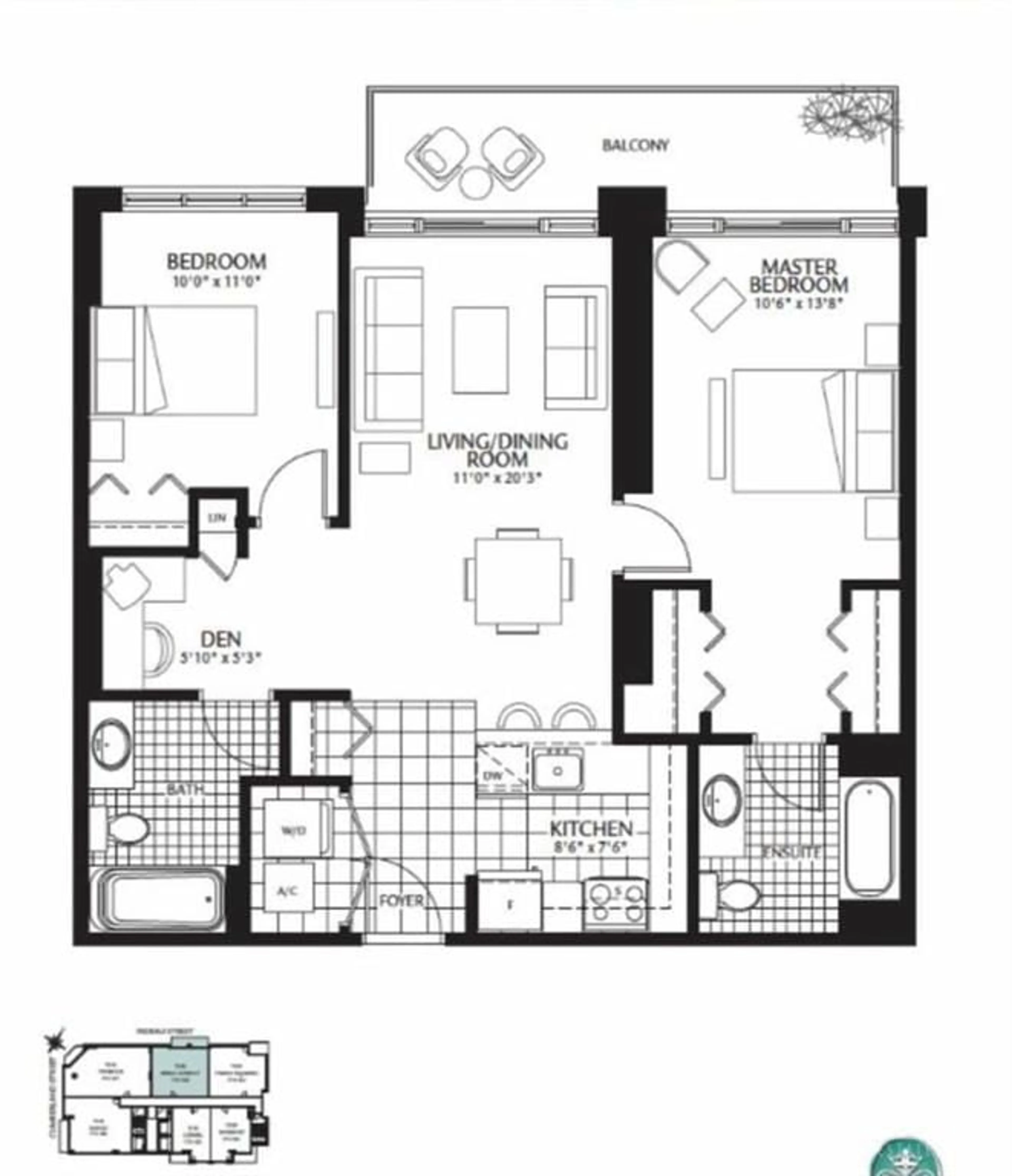 Floor plan for 242 RIDEAU St #PH2-2802, Ottawa Ontario K1N 0B7