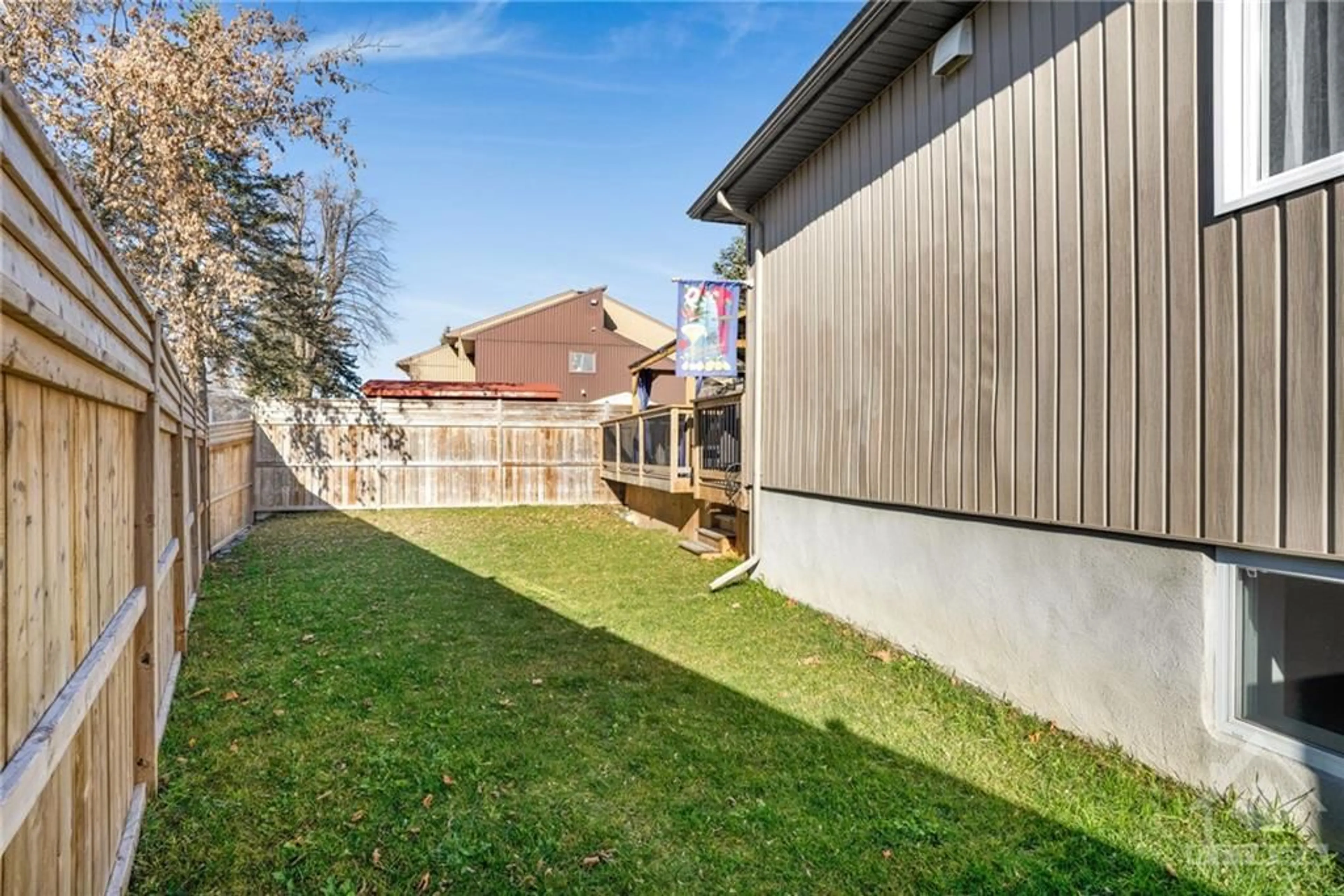 Patio, the fenced backyard for 503 OVANA Cres, Wendover Ontario K0A 3K0