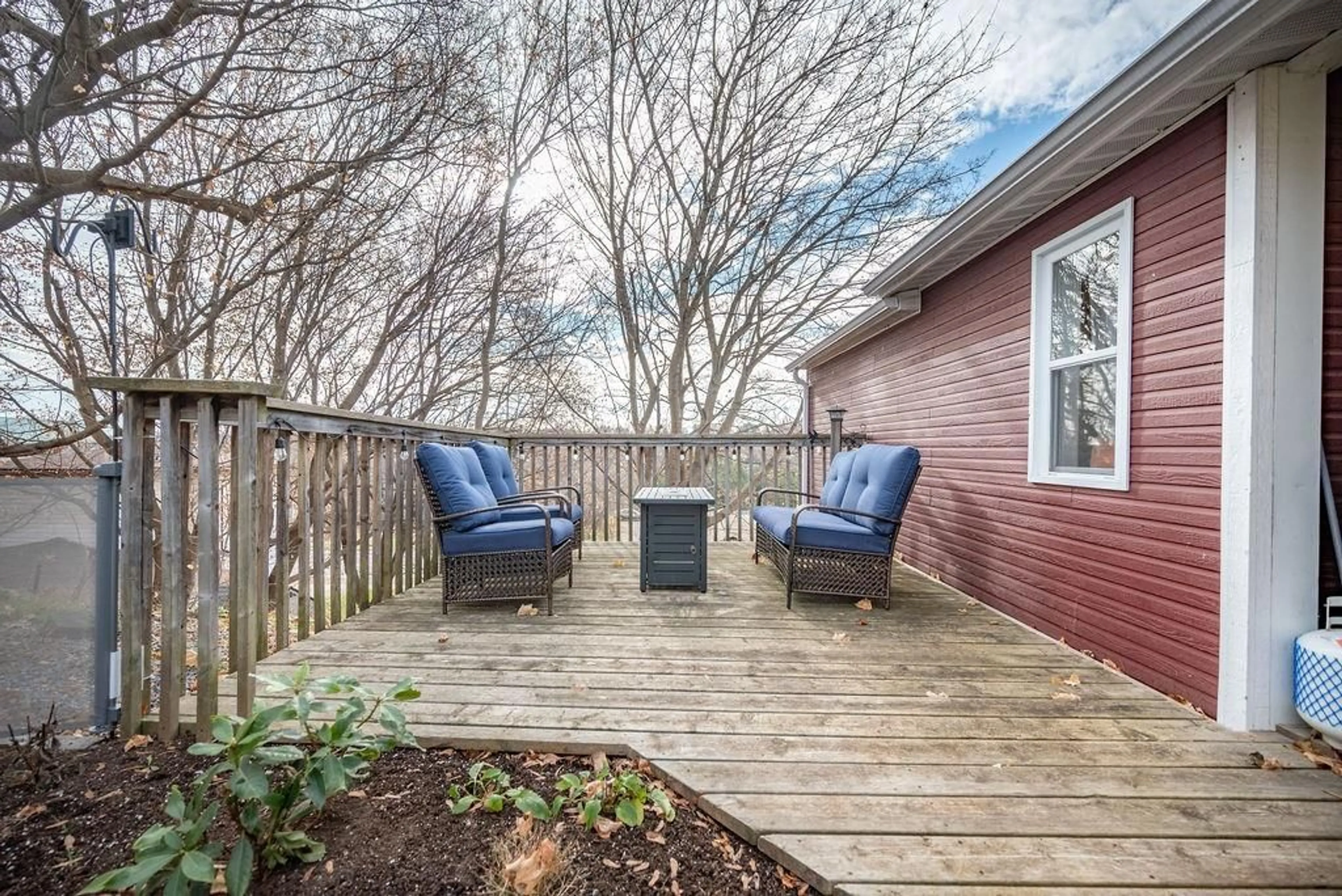 Patio, the fenced backyard for 58 KNOX Terr, Eganville Ontario K0J 1T0