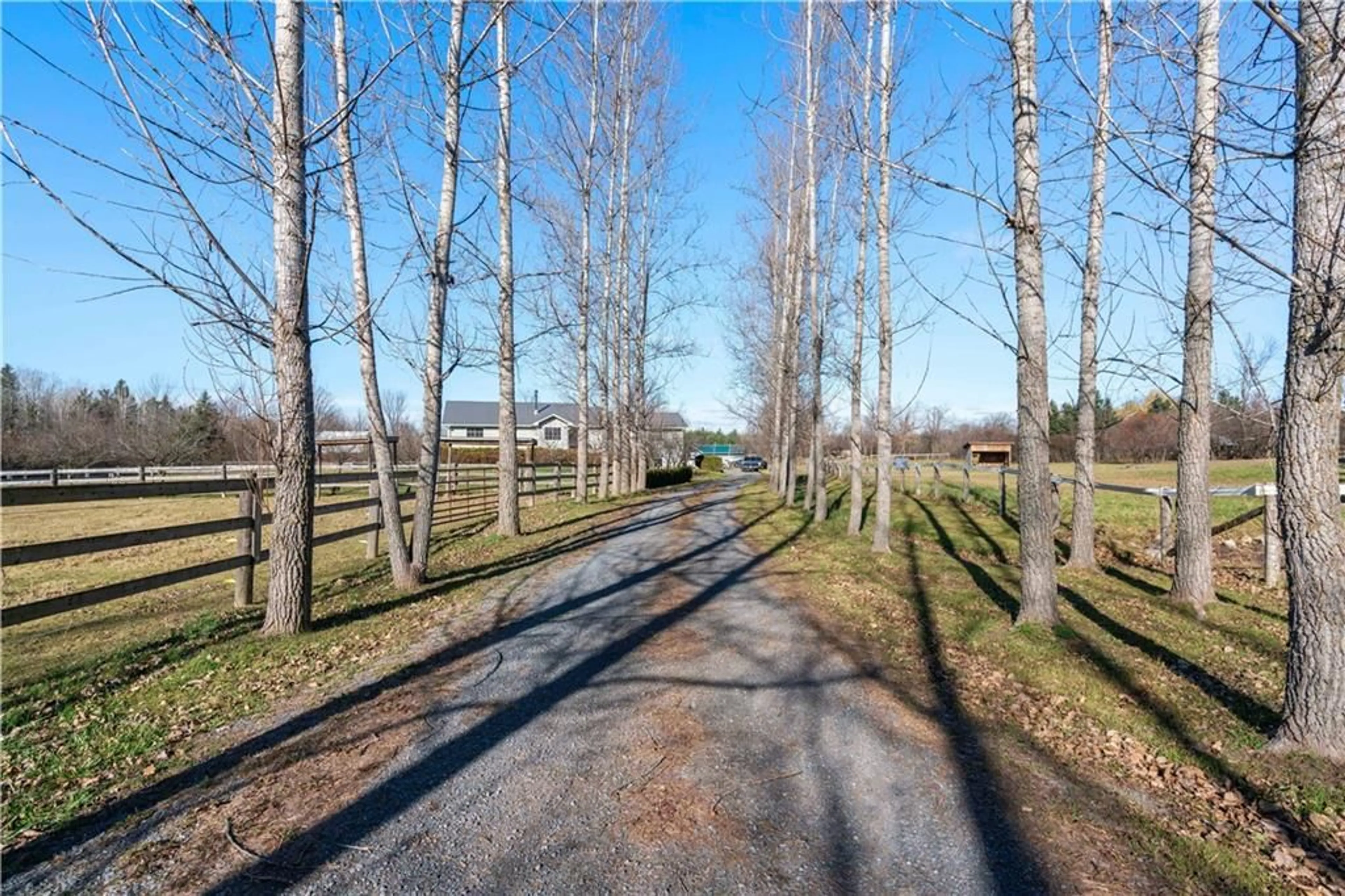 A pic from exterior of the house or condo, the fenced backyard for 19855 MAPLE Rd, Williamstown Ontario K0C 2J0