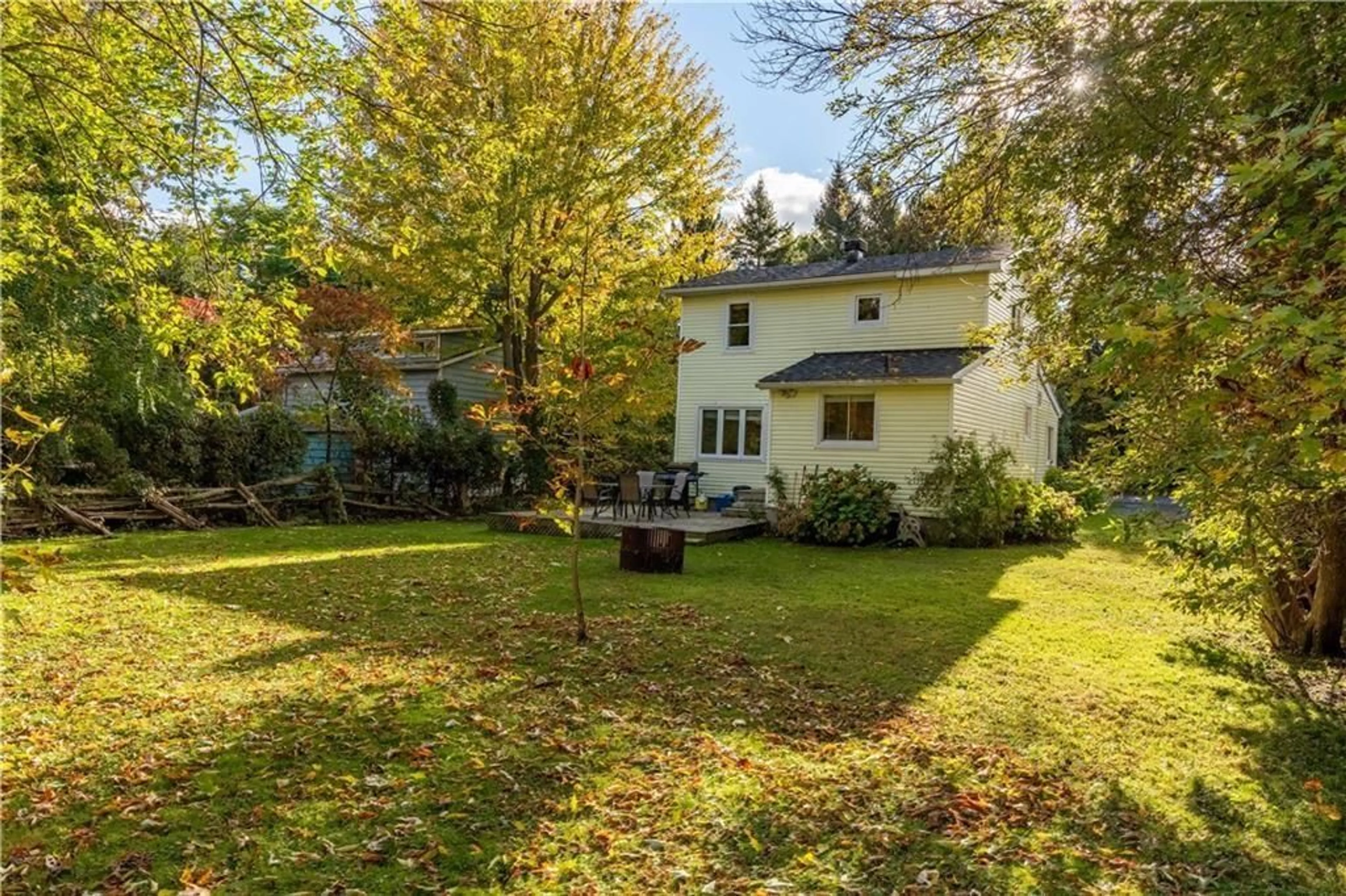 Patio, the fenced backyard for 6399 CAIRN VIEW Rd, Lancaster Ontario K0C 2C0