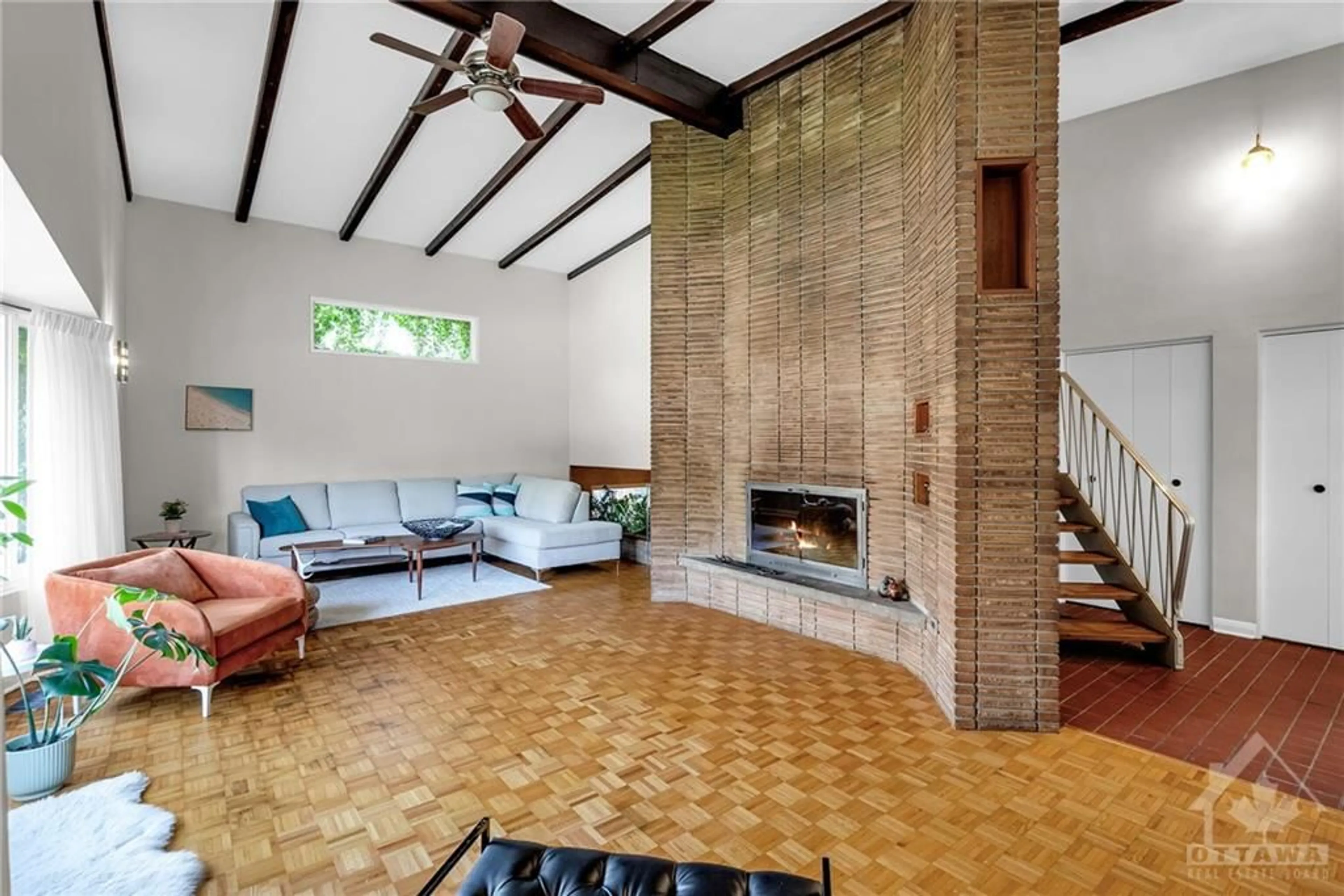 Living room, wood floors for 478 CORONATION Ave, Ottawa Ontario K1G 0M3