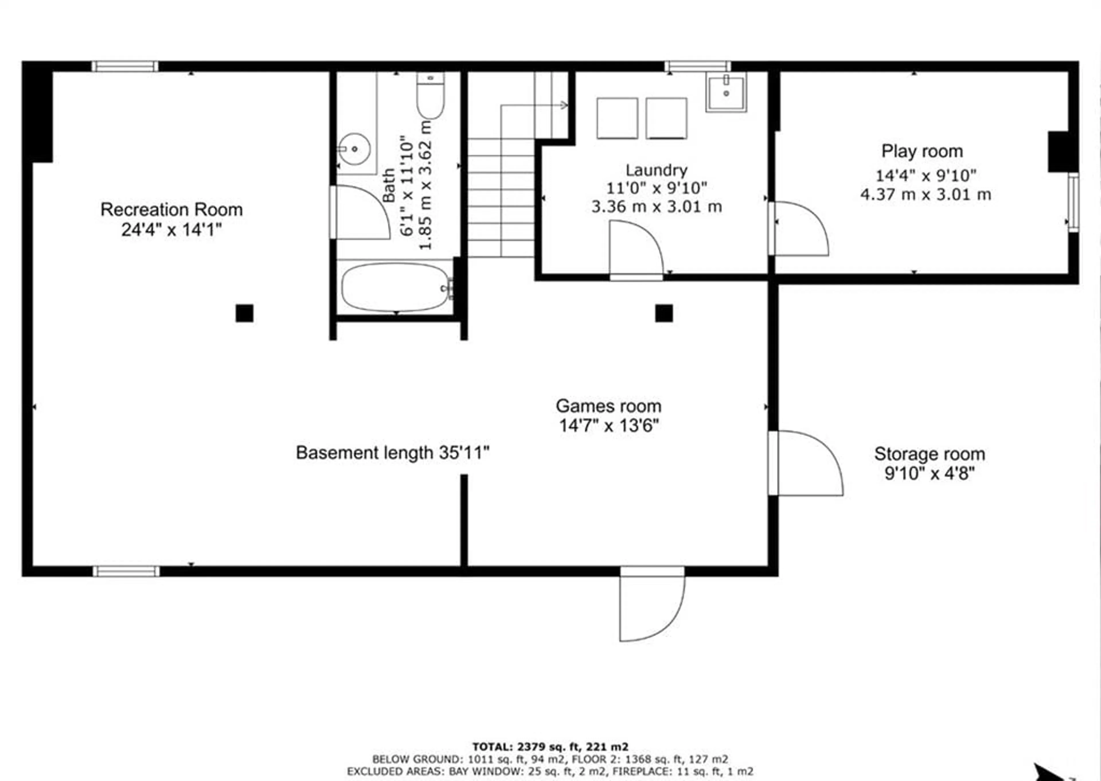 Floor plan for 1944 RONALD Ave, Ottawa Ontario K1H 5H9