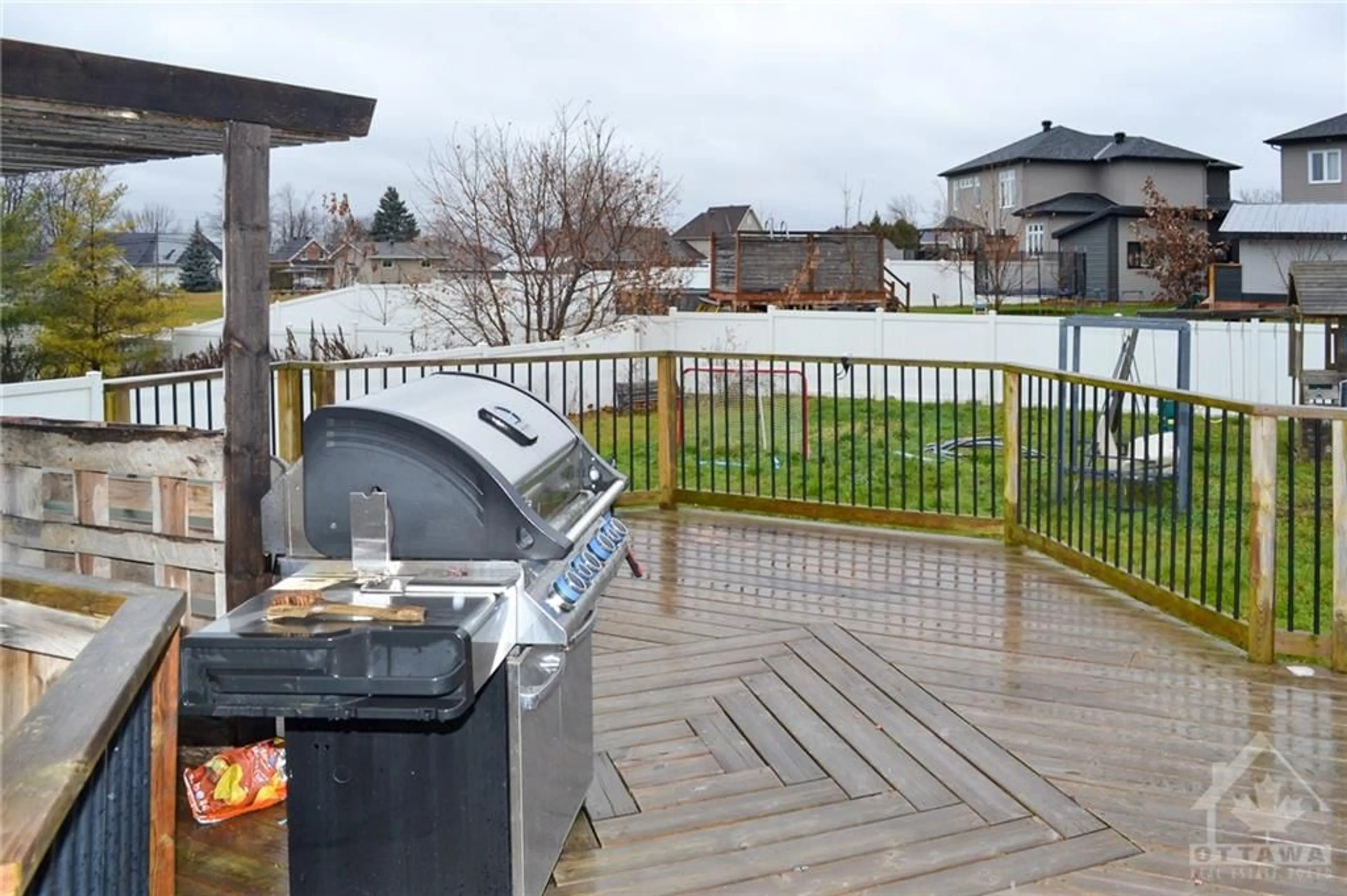 Patio, the fenced backyard for 4595 DU CENTRE St, Wendover Ontario K0A 3K0