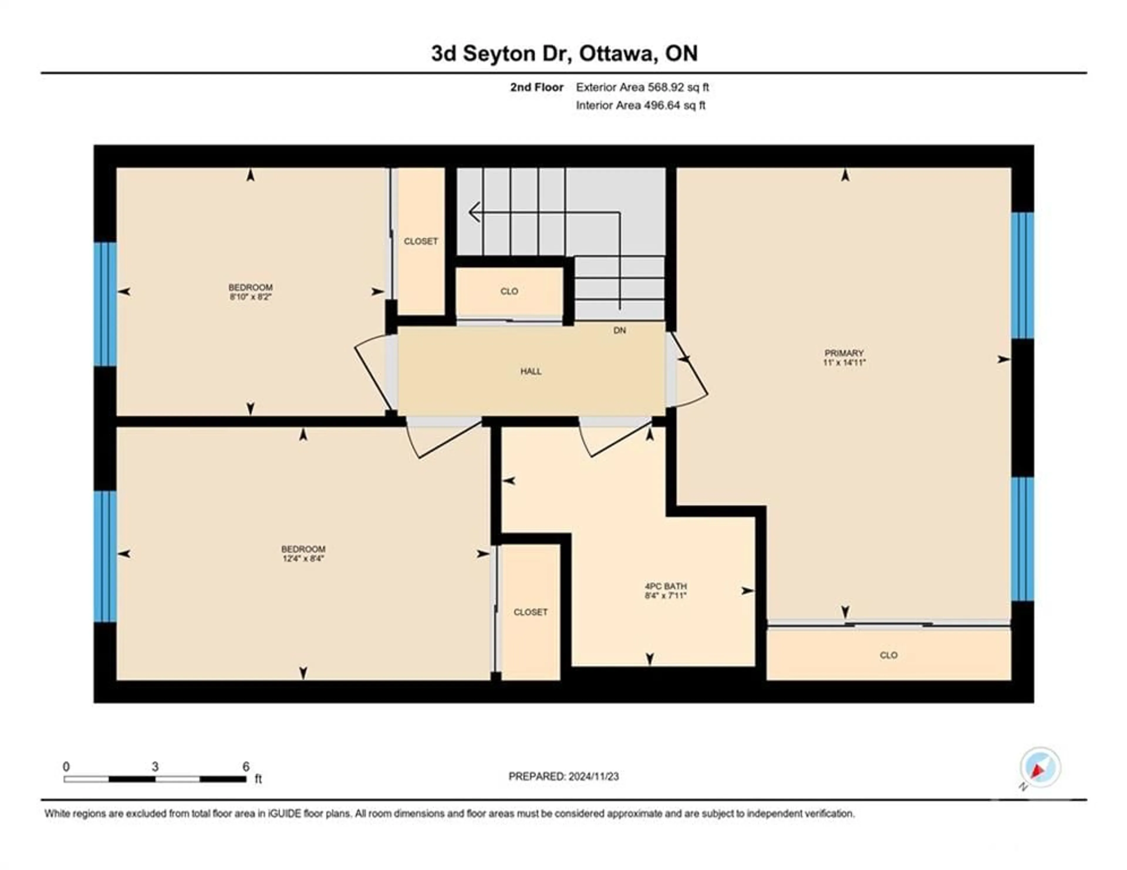 Floor plan for 3D SEYTON Dr, Ottawa Ontario K2H 8Y5