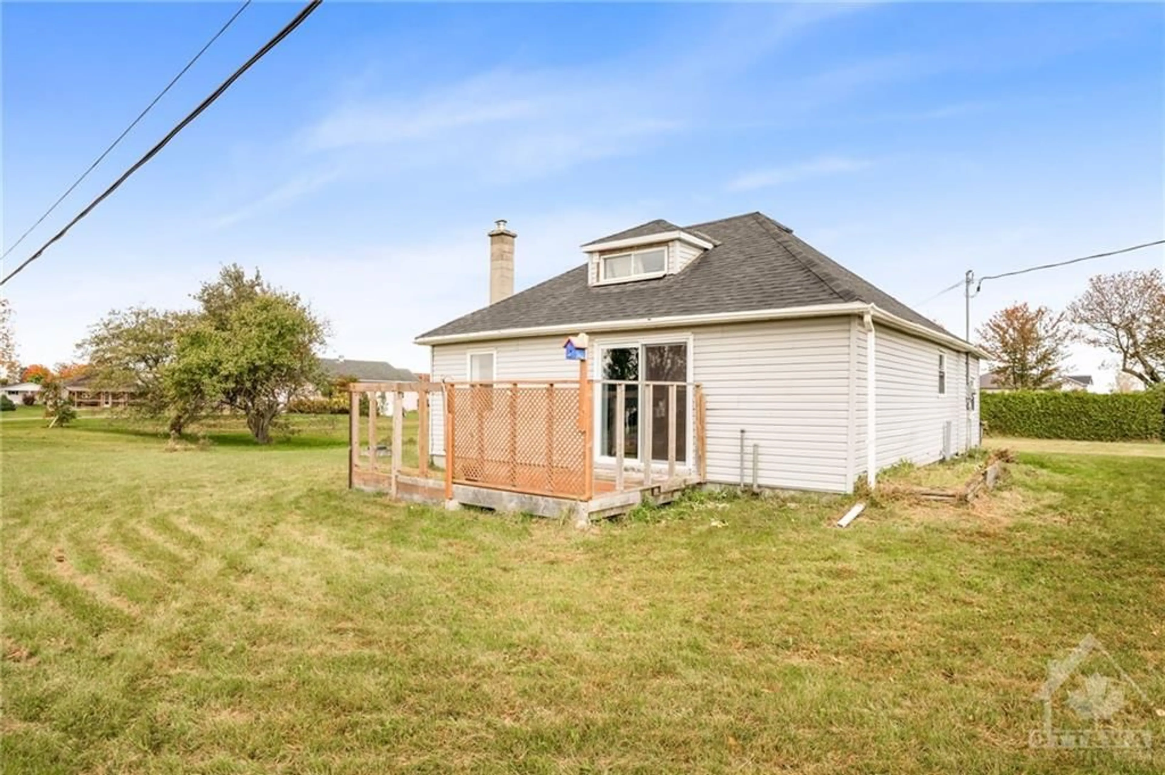 Frontside or backside of a home, the fenced backyard for 791 ROUTE 11 St, Curran Ontario K0B 1C0