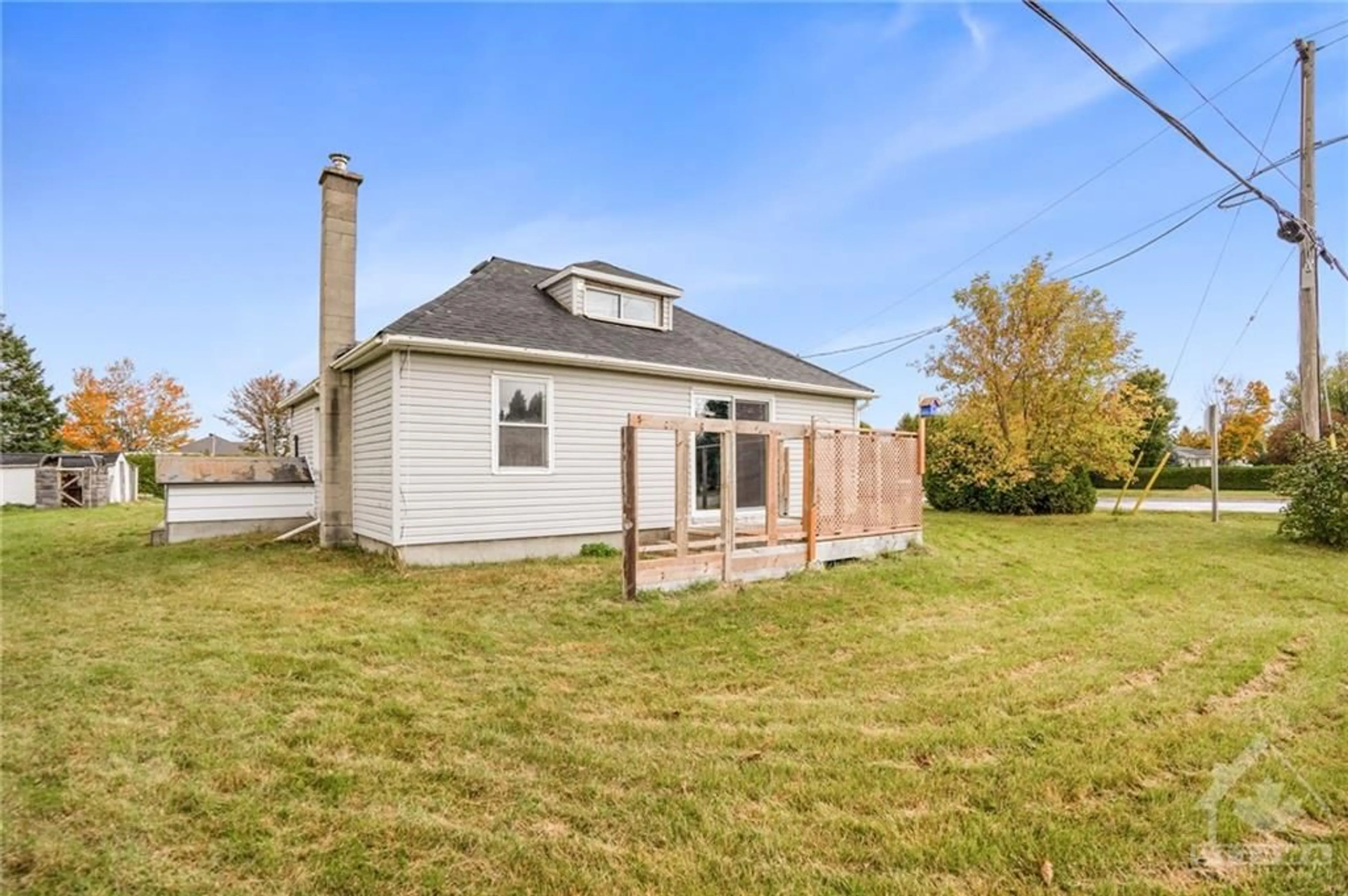 Frontside or backside of a home, the fenced backyard for 791 ROUTE 11 St, Curran Ontario K0B 1C0